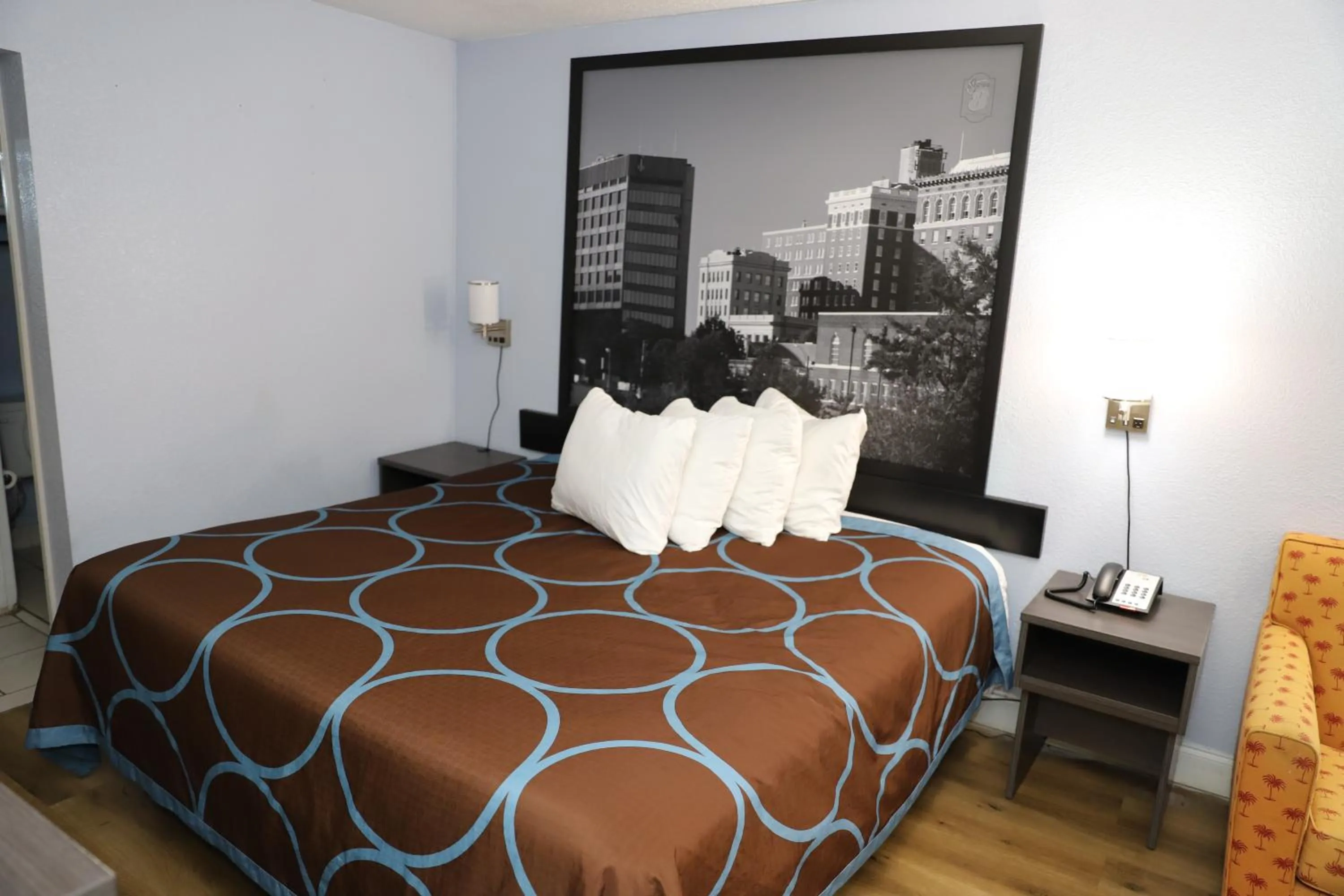 Bedroom, Bed in Super 8 by Wyndham Florence SC I-95 North - Hwy 76