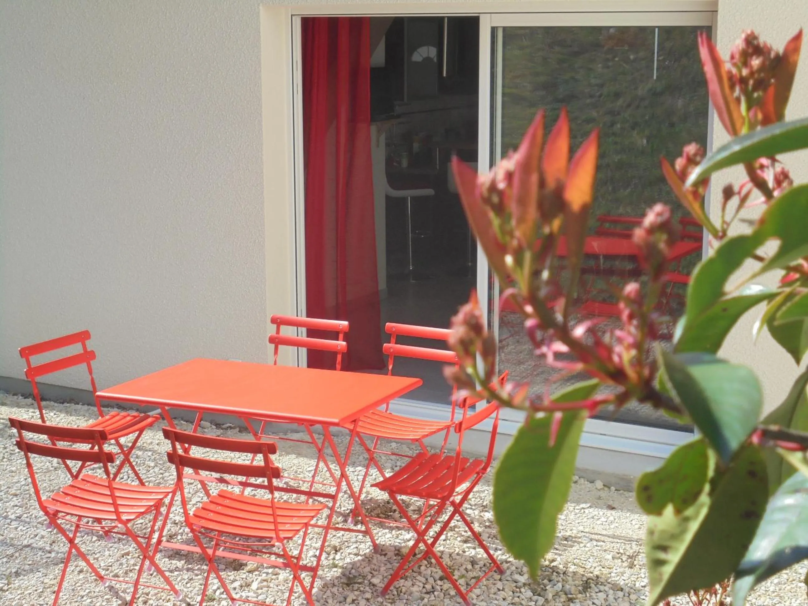 Balcony/Terrace in Gîtes de l'Orée du Bois - Boussières