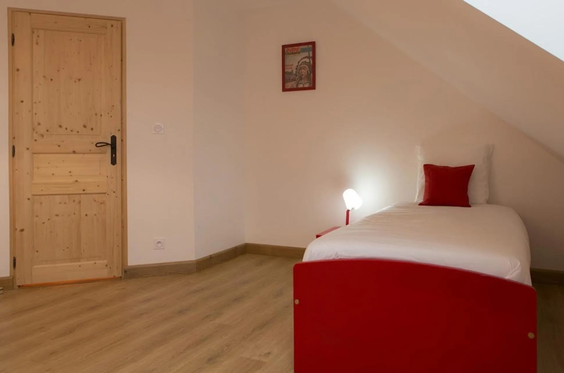 Bed in Gîtes de l'Orée du Bois - Boussières