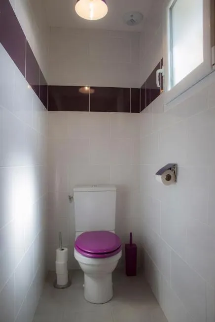 Toilet in Gîtes de l'Orée du Bois - Boussières