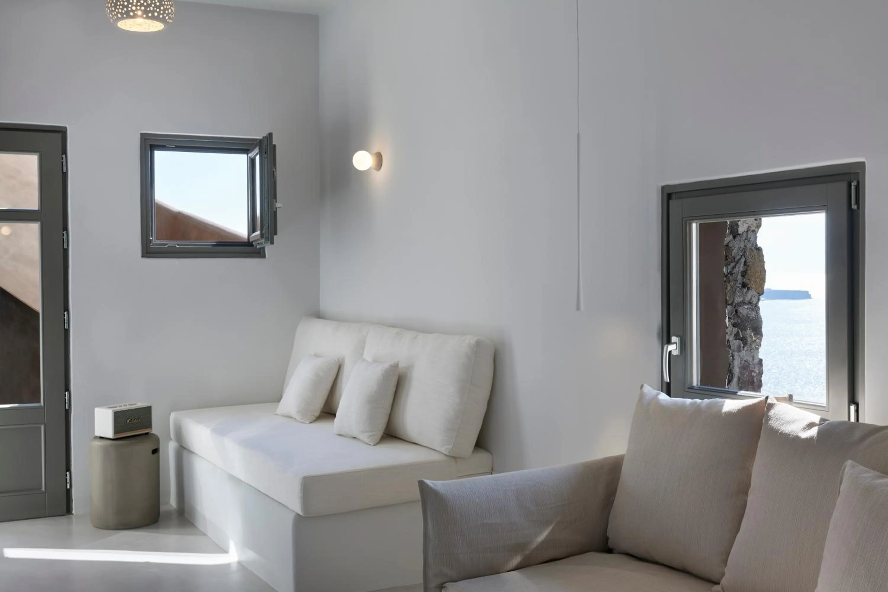 Living room in Old Castle Oia