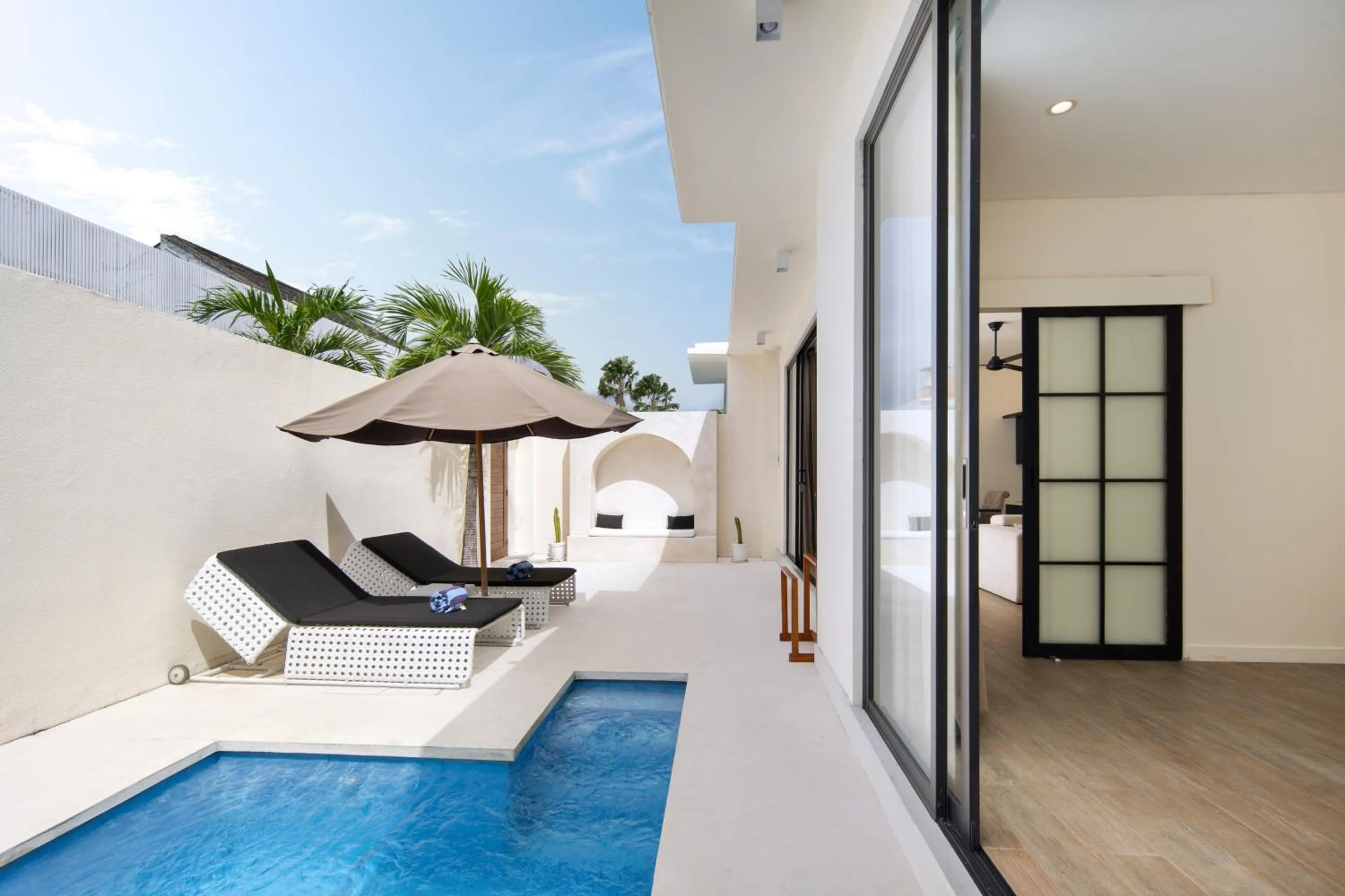 Pool view in The Grand Daha Luxury Villas