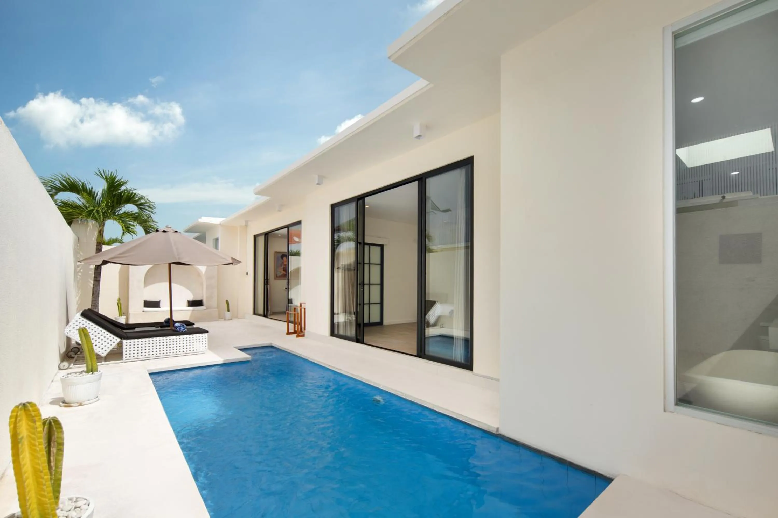 Pool view in The Grand Daha Luxury Villas