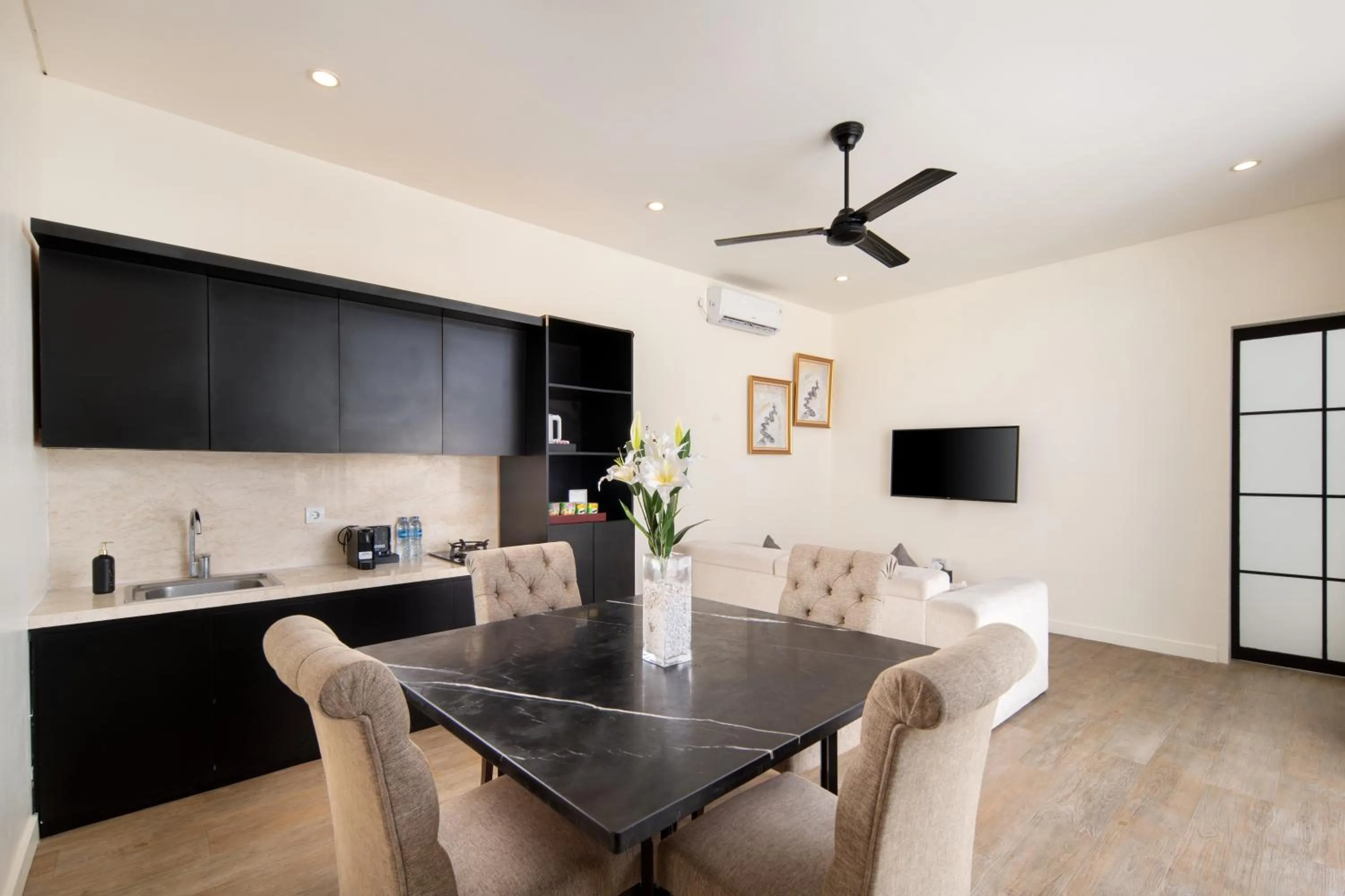 Living room in The Grand Daha Luxury Villas