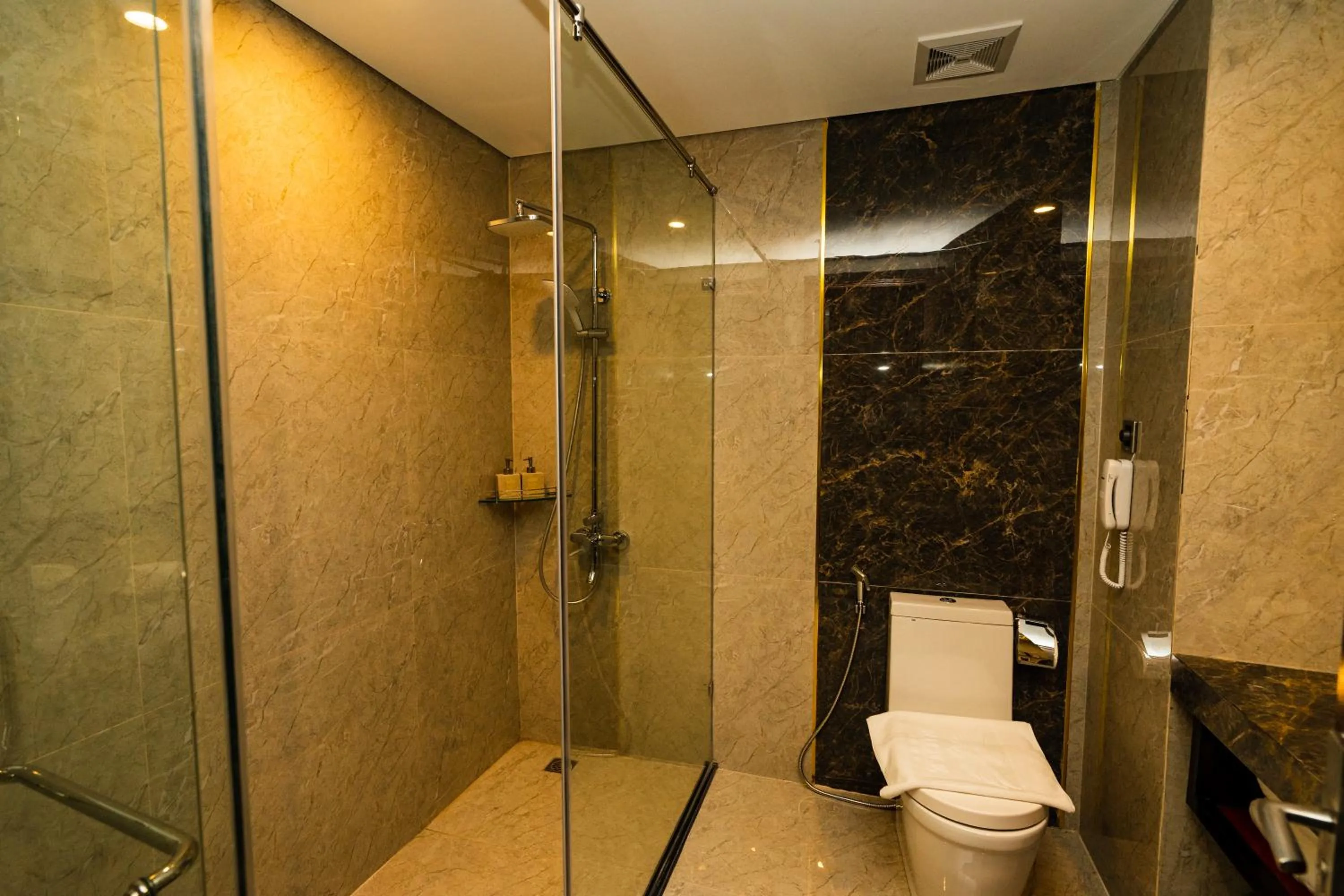 Toilet in Eagle Hotel