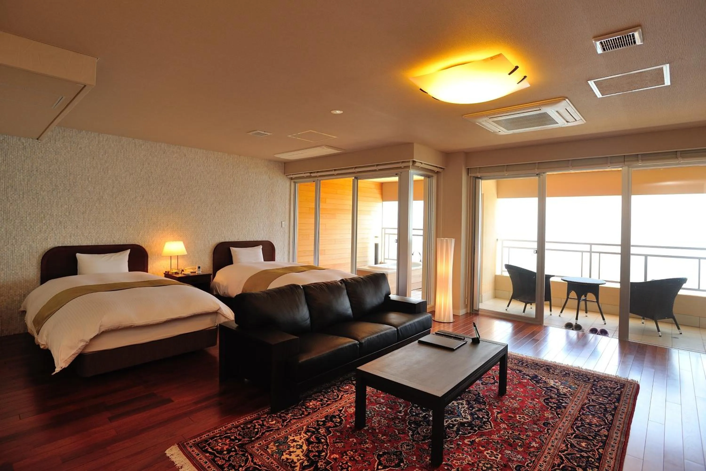 Bed in Ibusuki Seaside Hotel