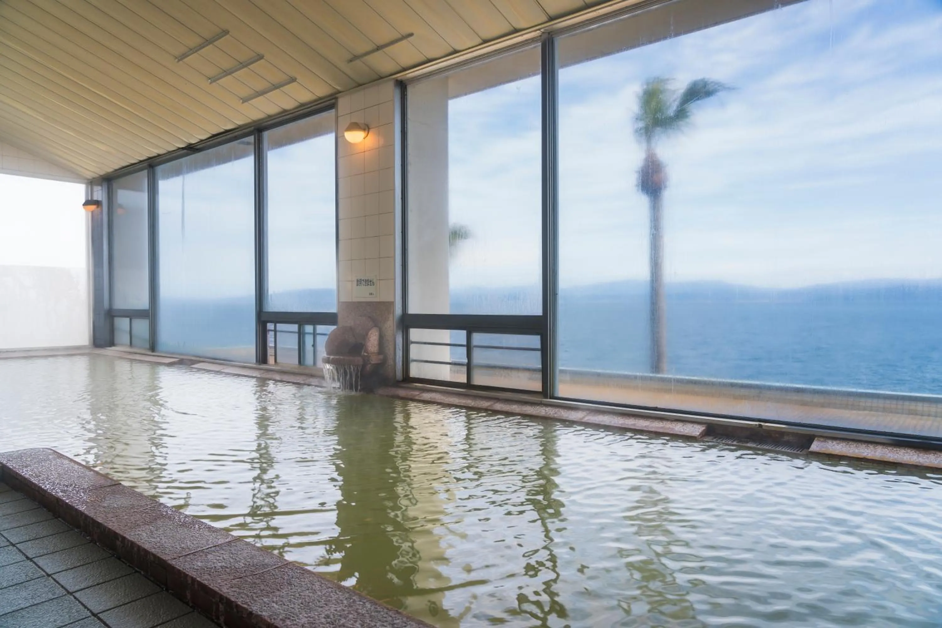 Hot Spring Bath in Ibusuki Seaside Hotel