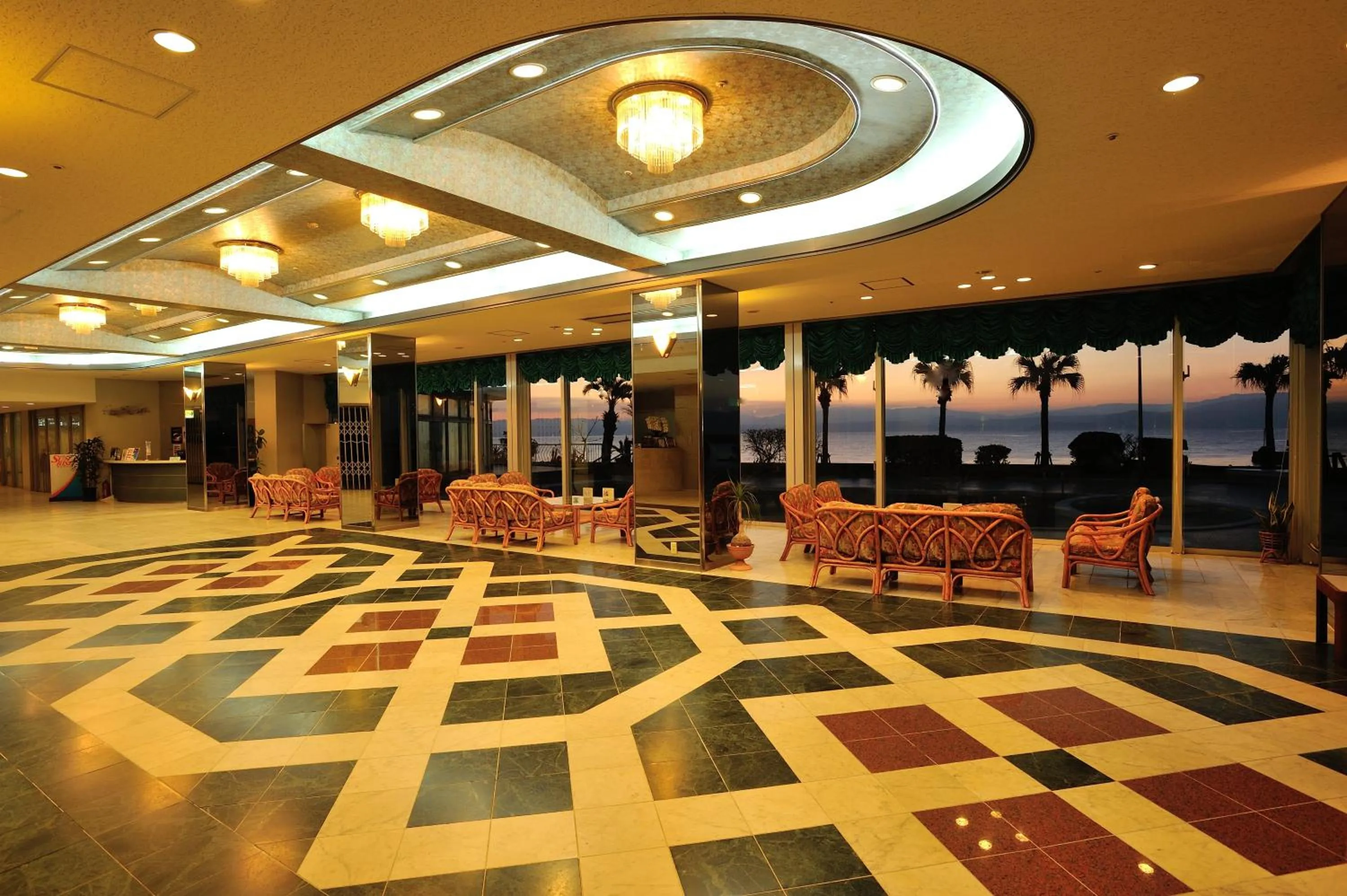 Lobby or reception in Ibusuki Seaside Hotel