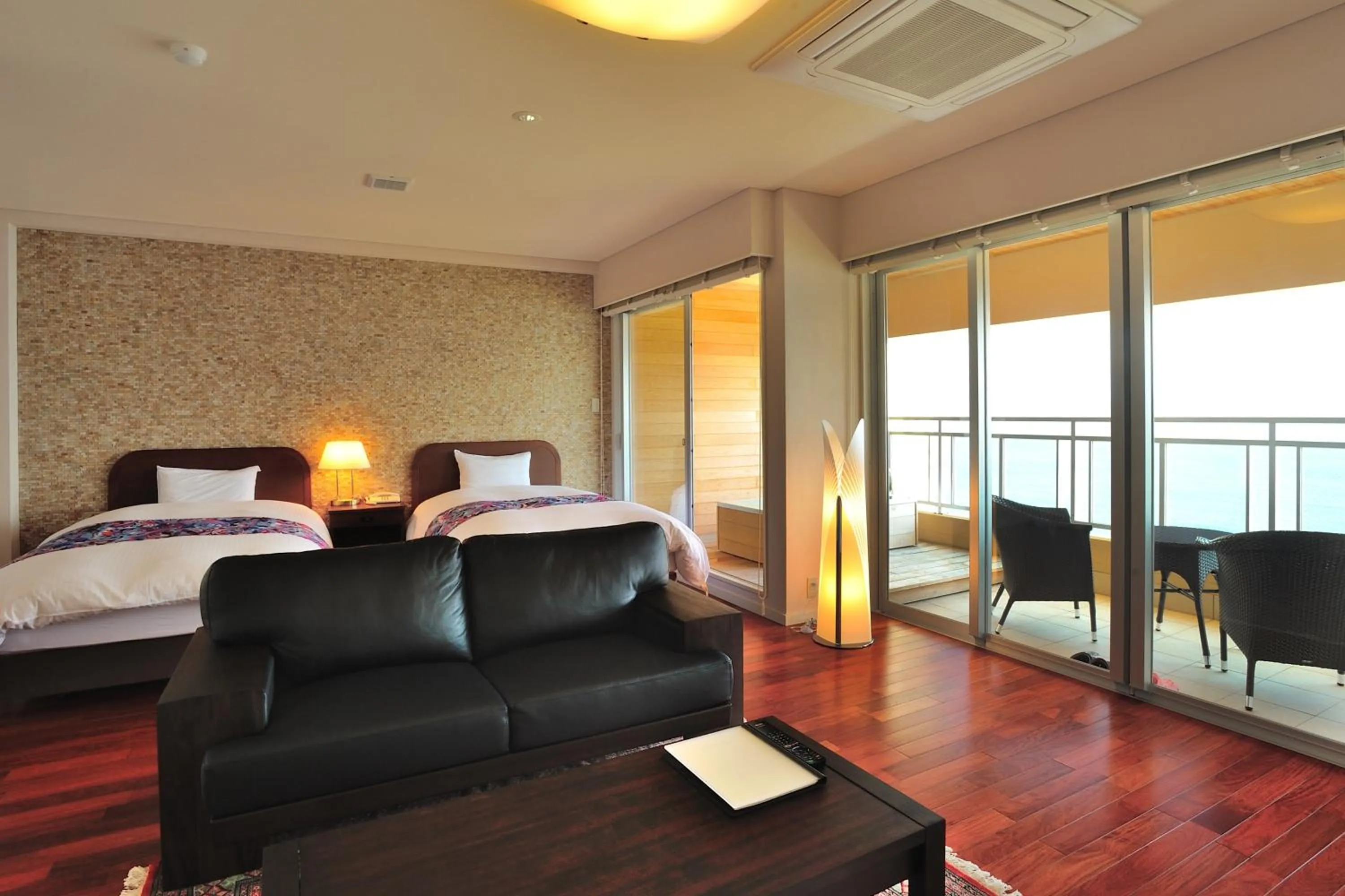 Bed in Ibusuki Seaside Hotel