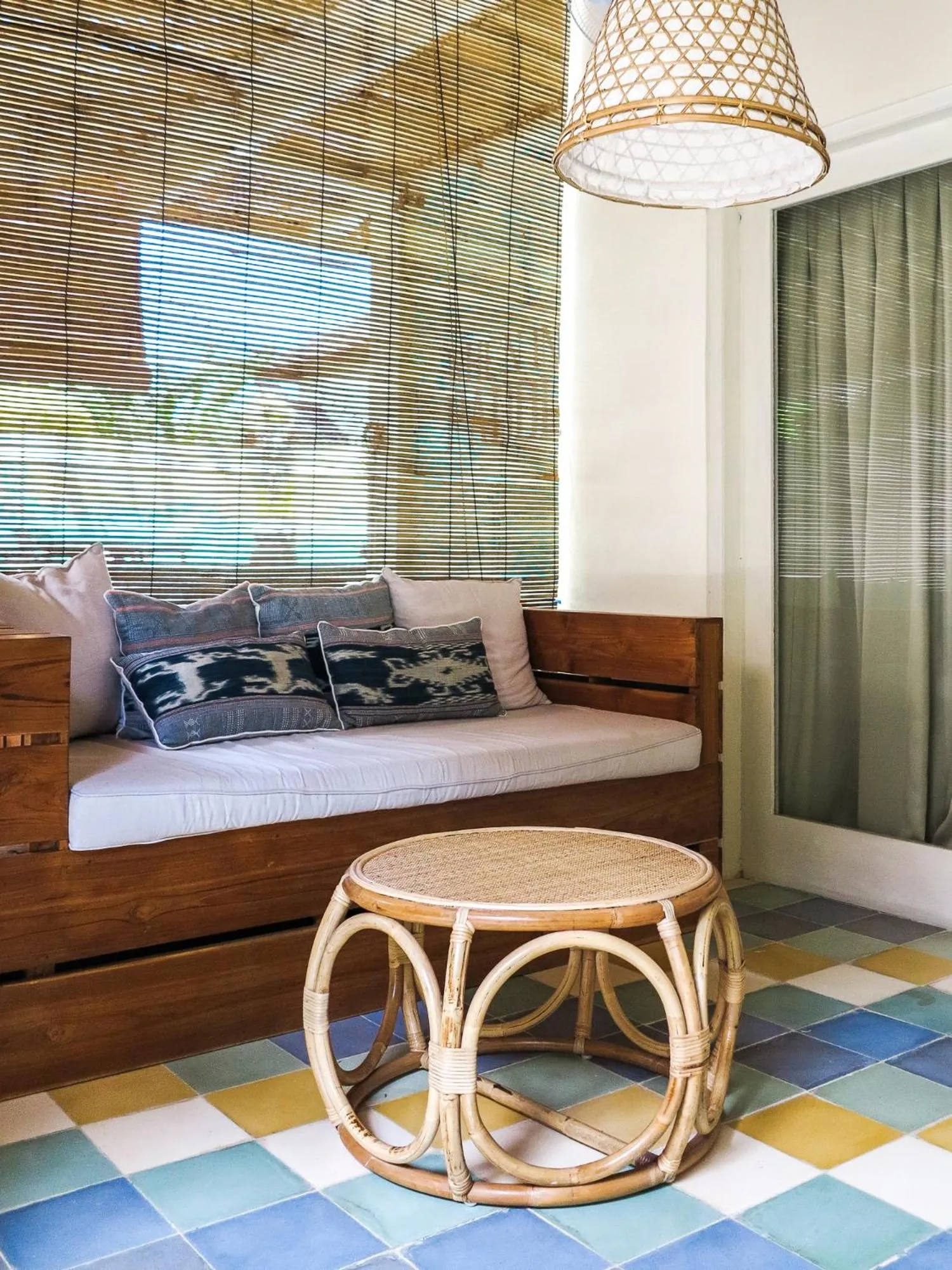 Seating area in The Chillhouse Canggu by BVR Bali Holiday Rentals