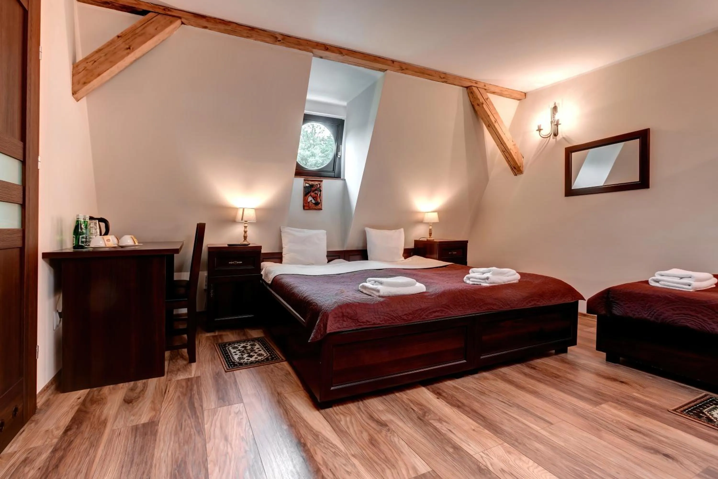 Bed in Hotel Charlotta