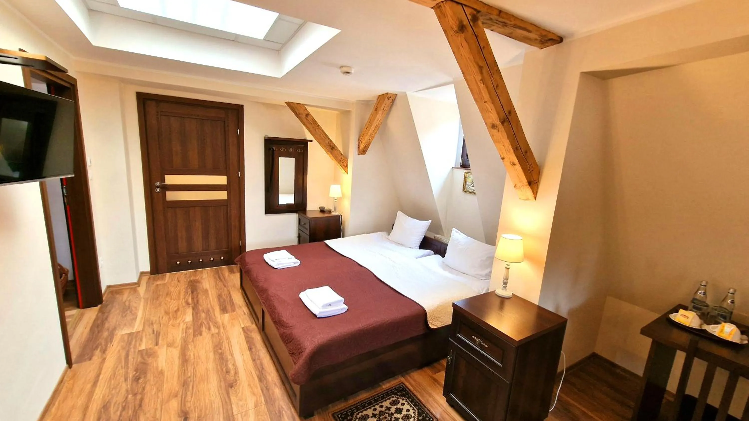 Bed in Hotel Charlotta