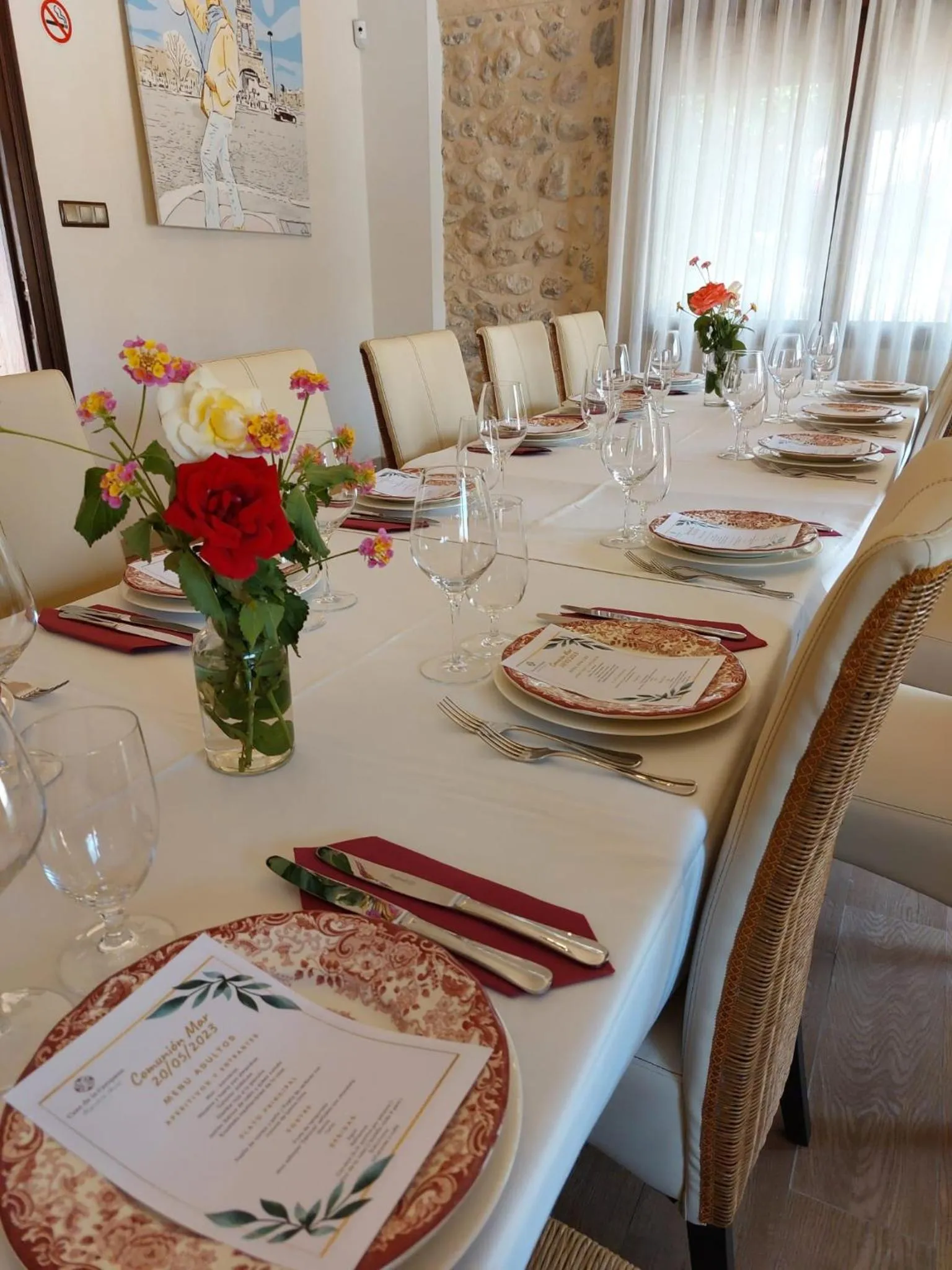 Dining area in Casa de La Campana