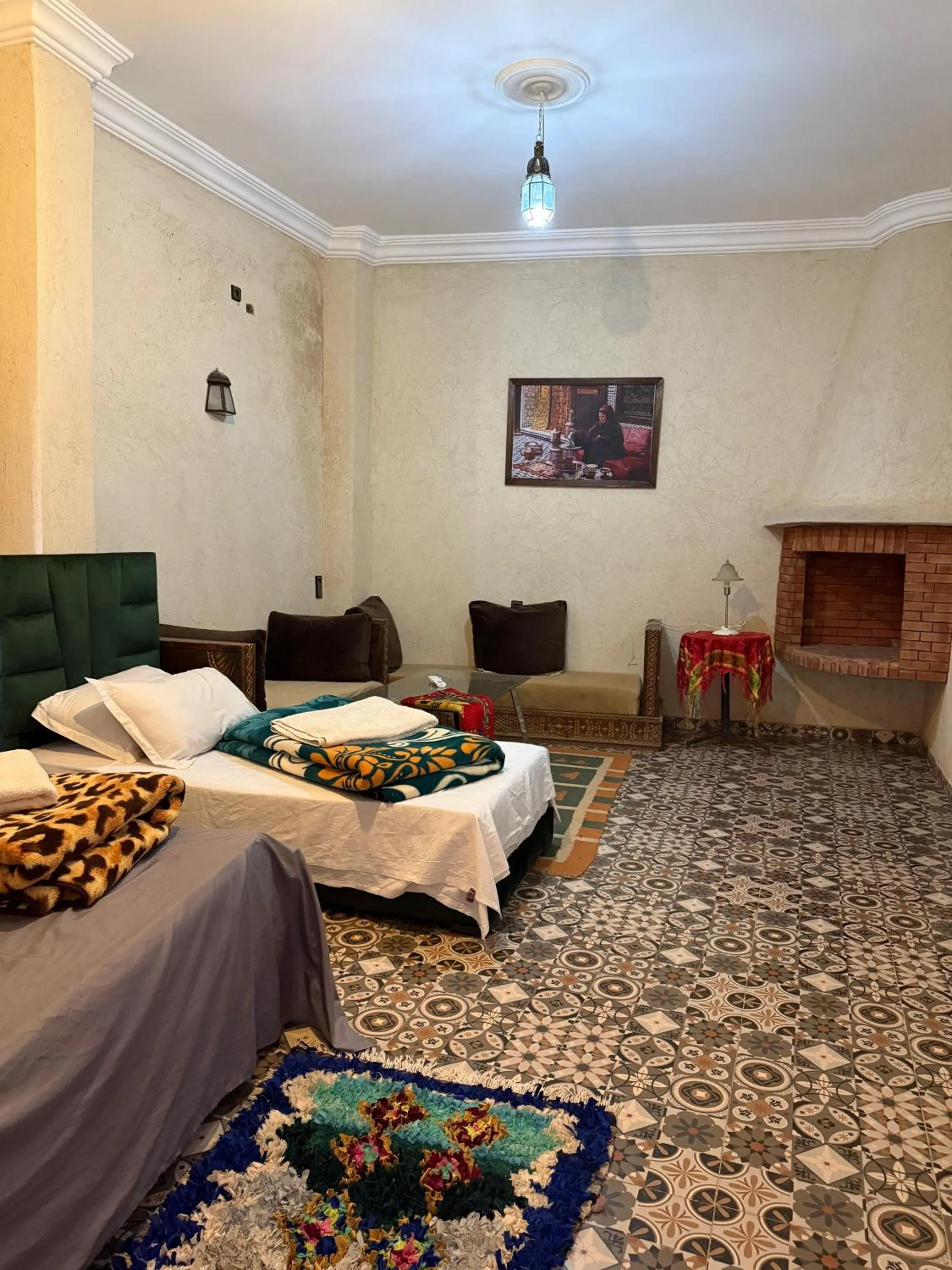 Bed in Riad Malak