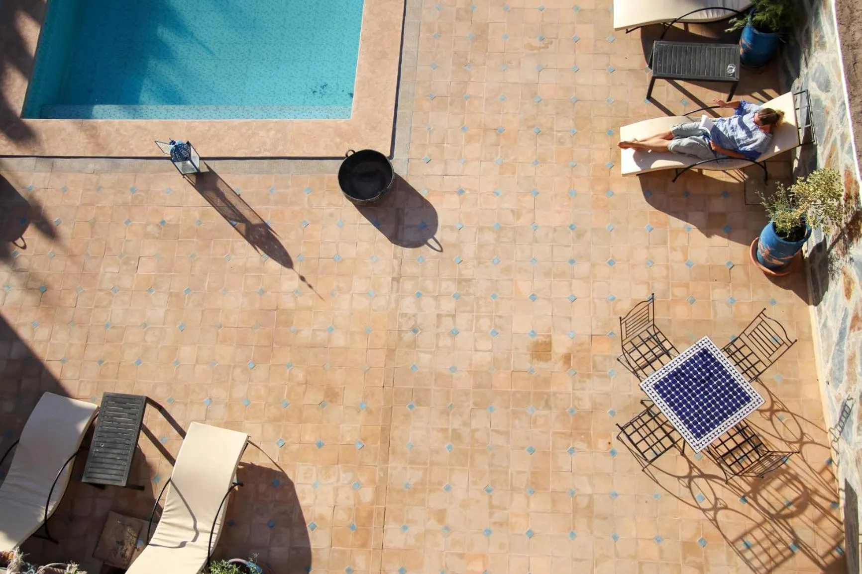 Bird's eye view in Riad Malak