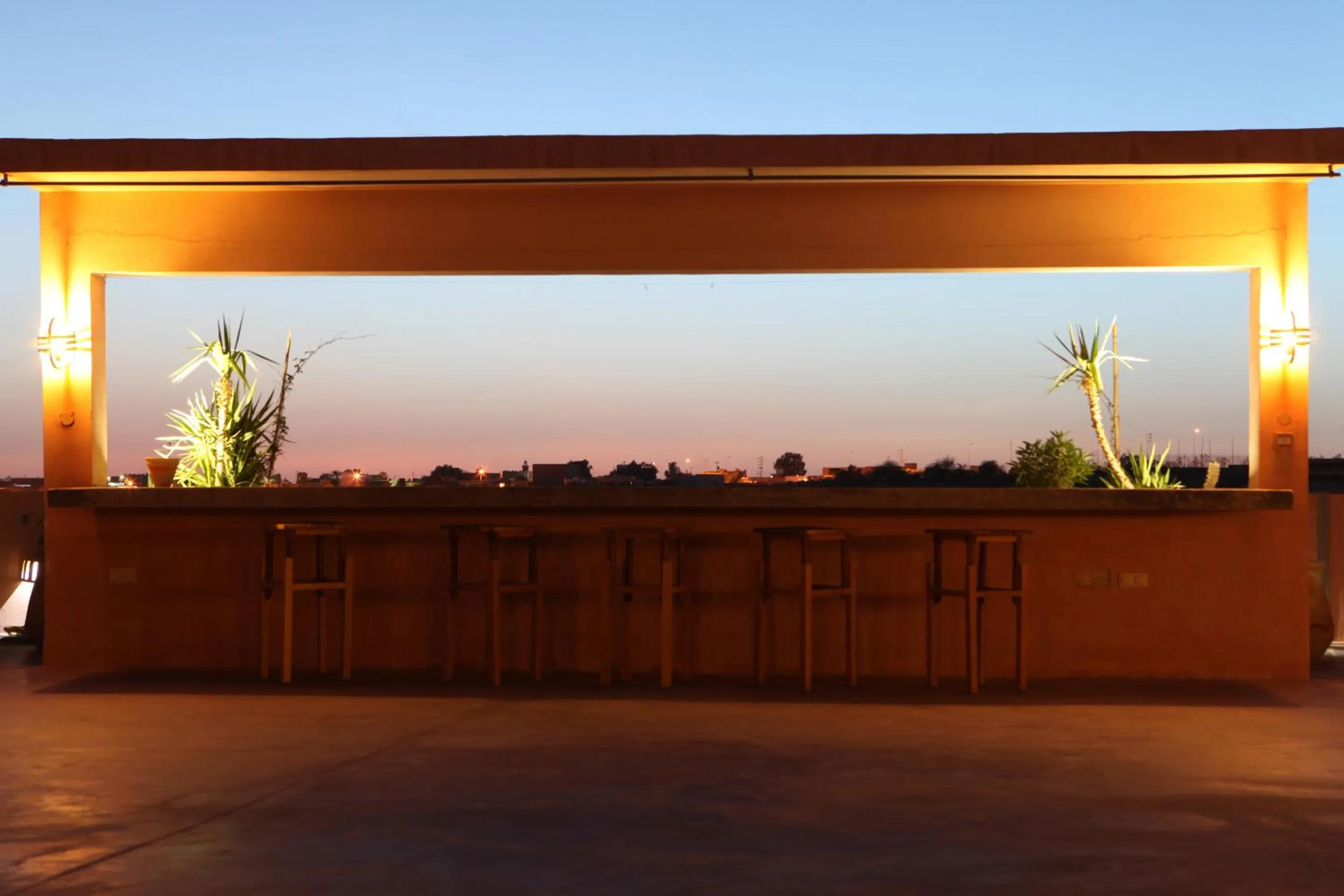 Patio in Hotel Dar Hi