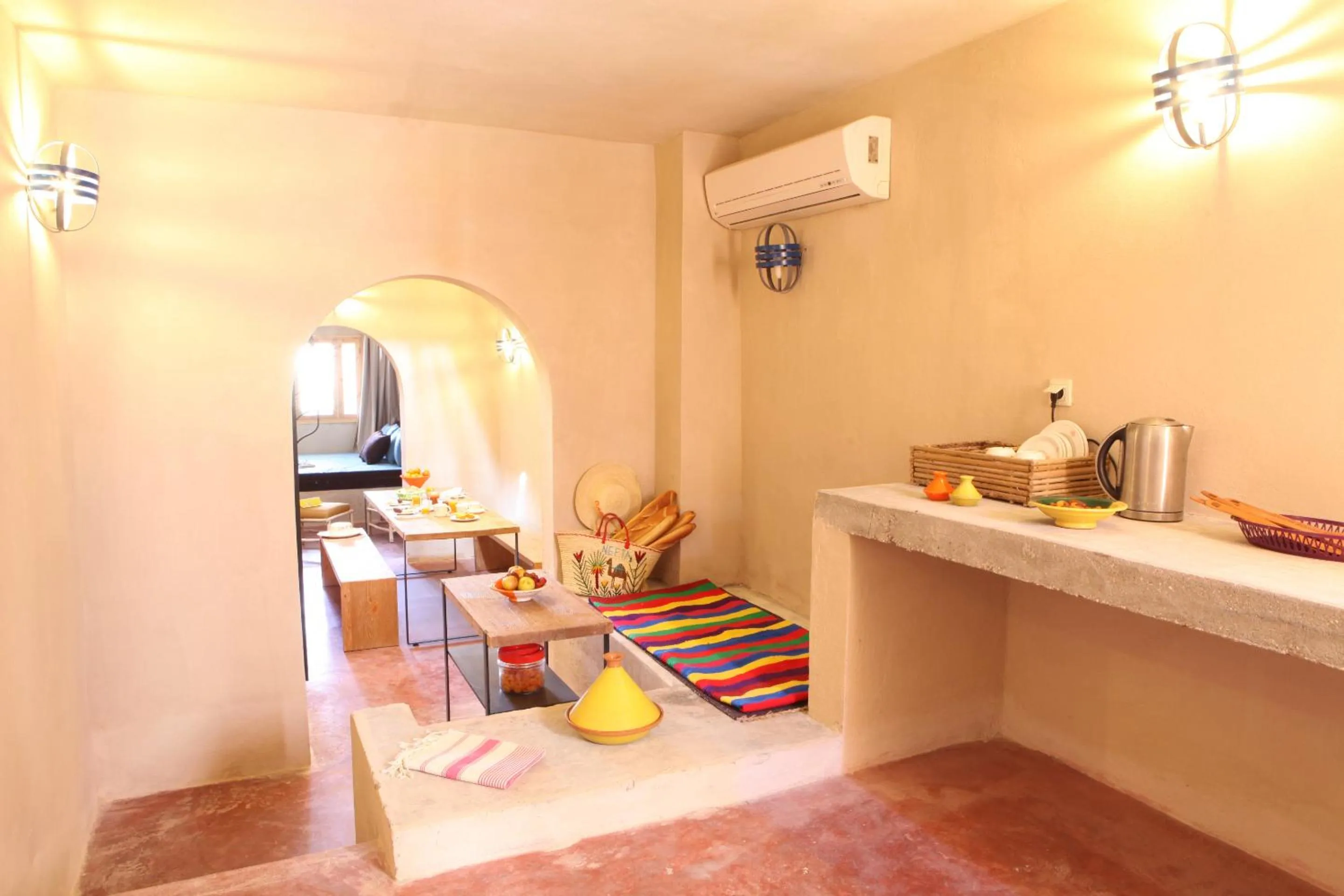 Kitchen or kitchenette in Hotel Dar Hi