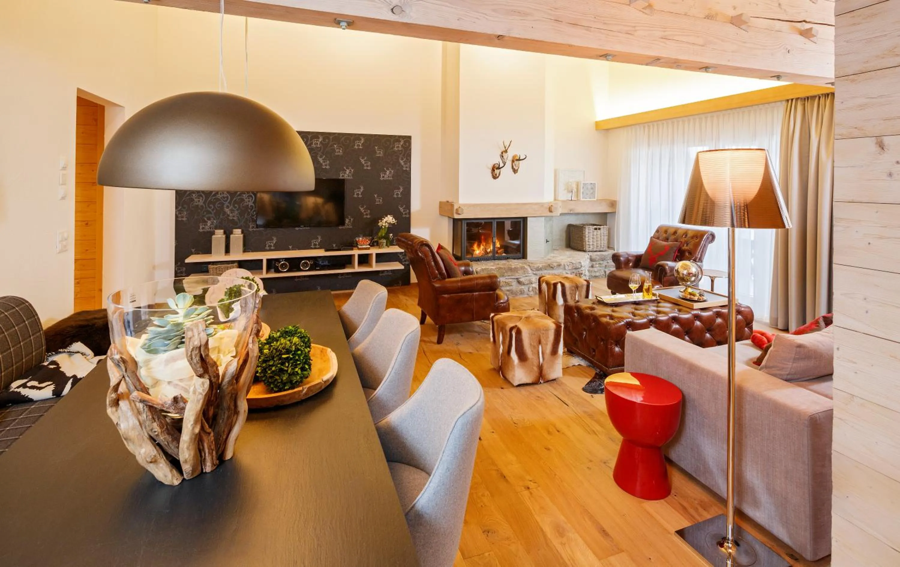 Living room in Hotel Piz Buin Klosters