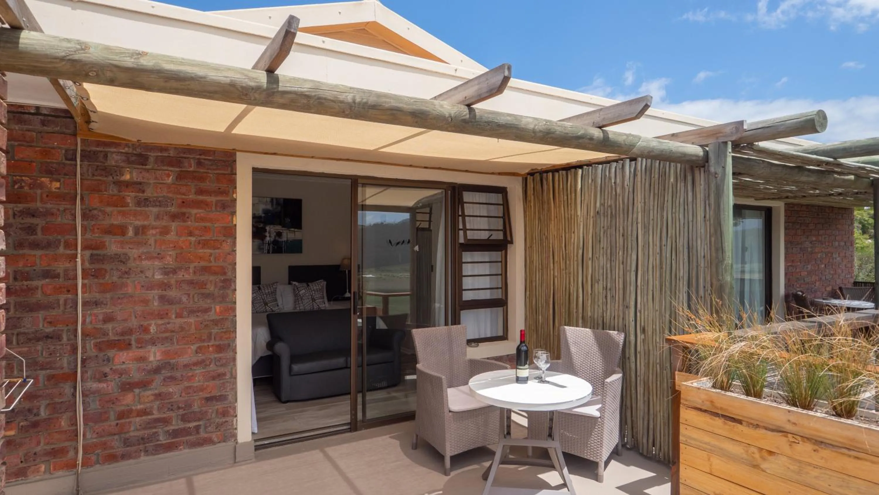 Patio in Interlaken Guest House