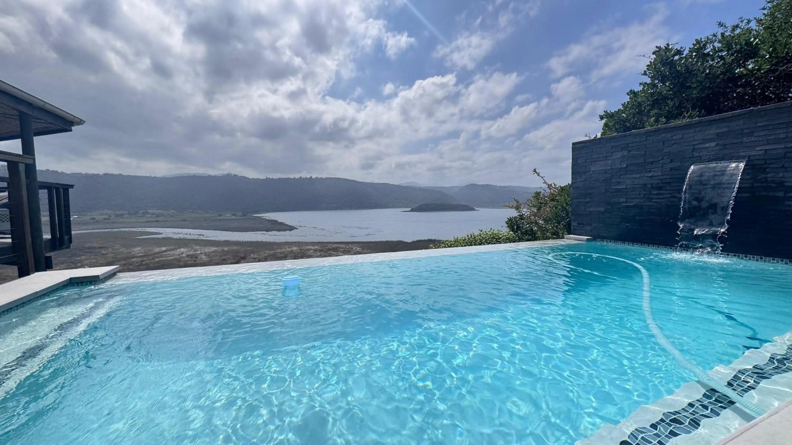 Pool view in Interlaken Guest House