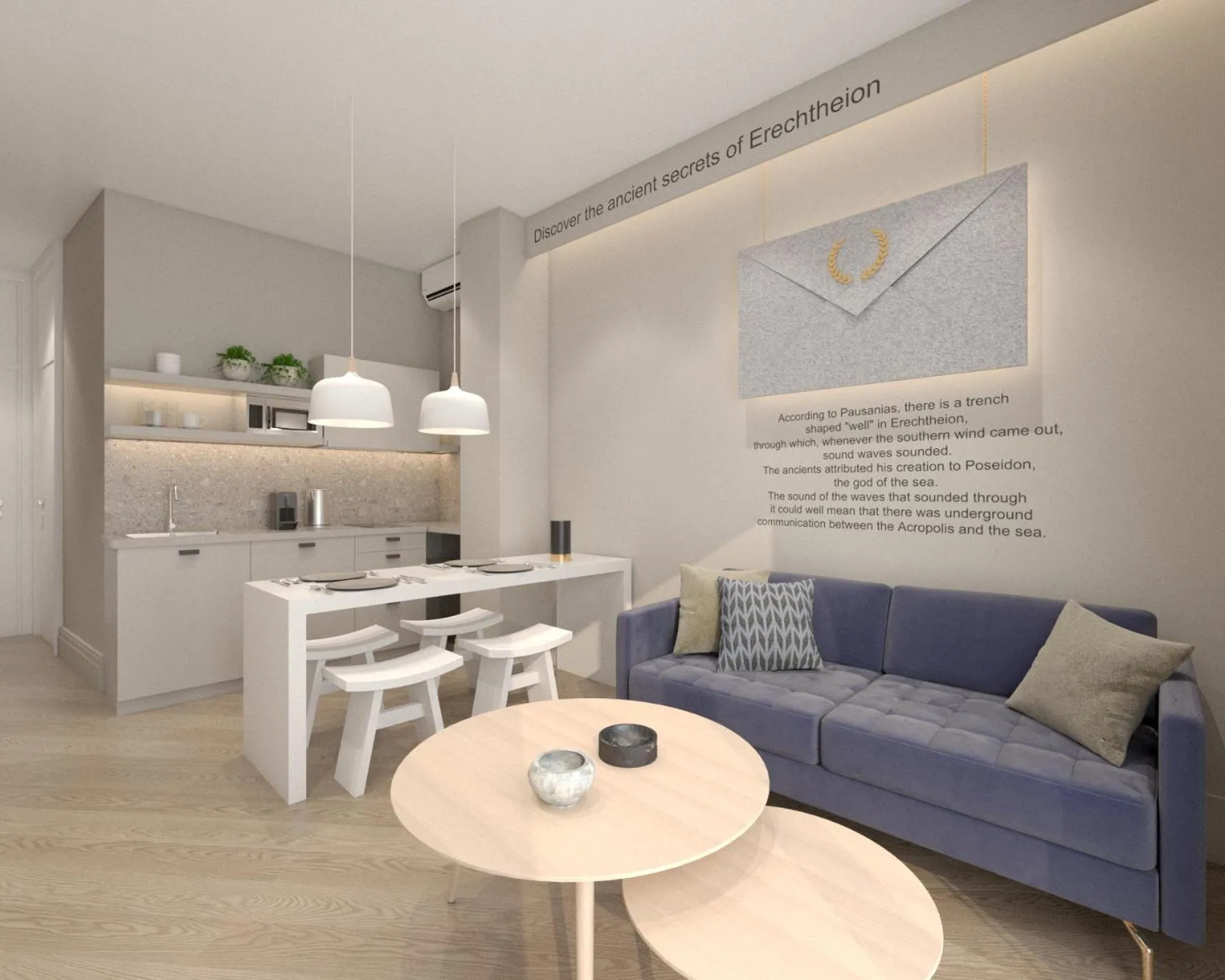 Kitchen or kitchenette in Great Living Koukaki