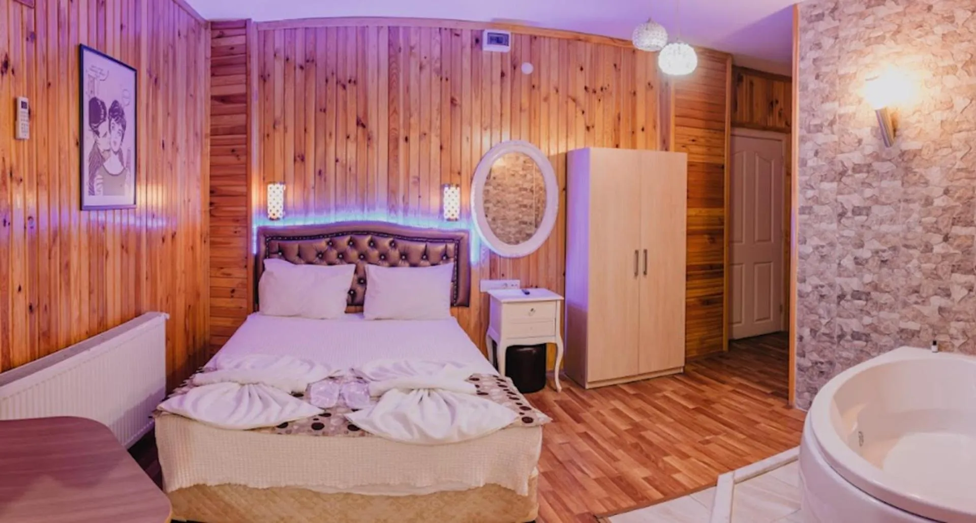 Bathroom, Bed in Ağva Ayışığı Otel