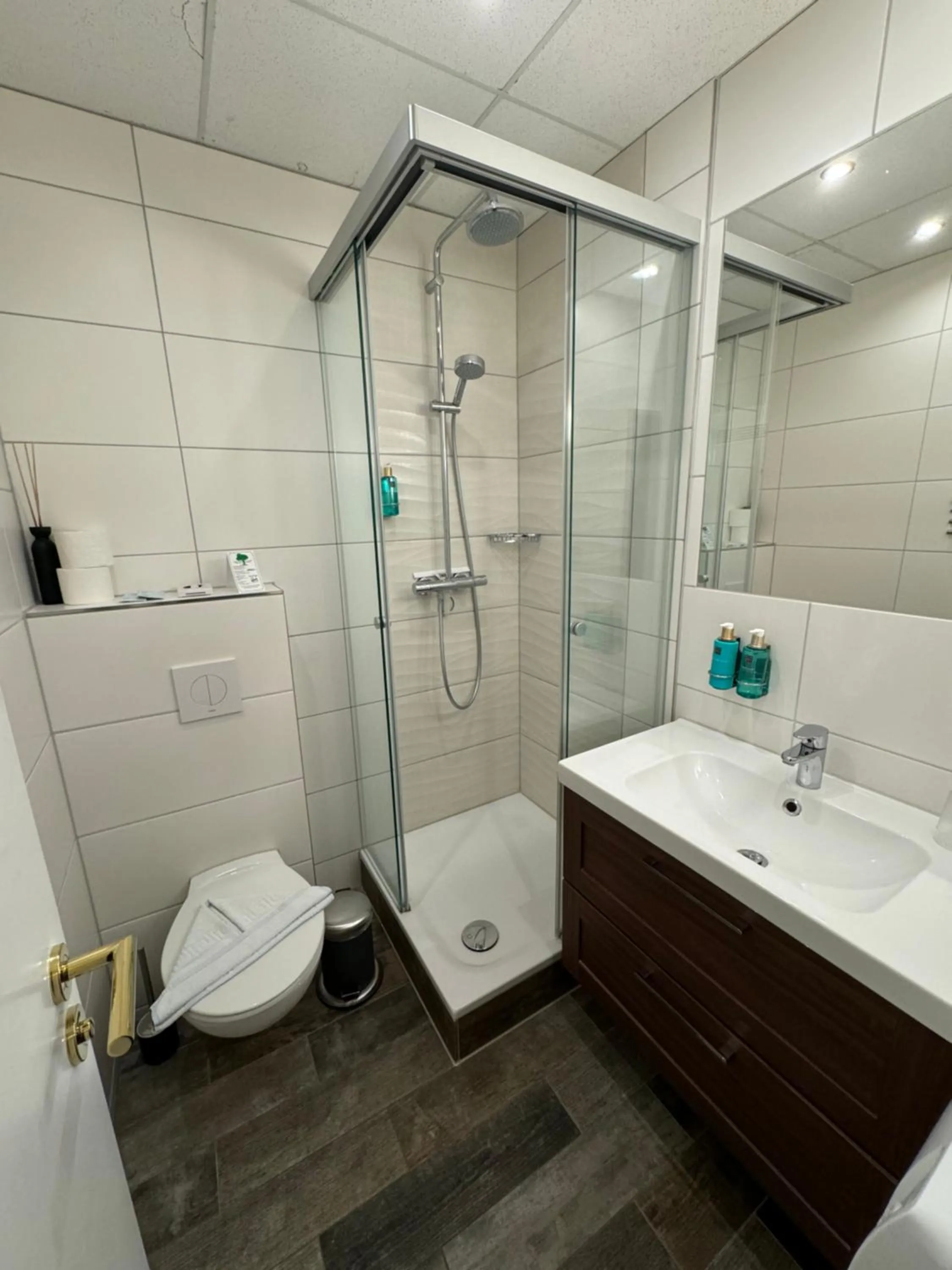 Shower in Hotel Villa Schwanebeck