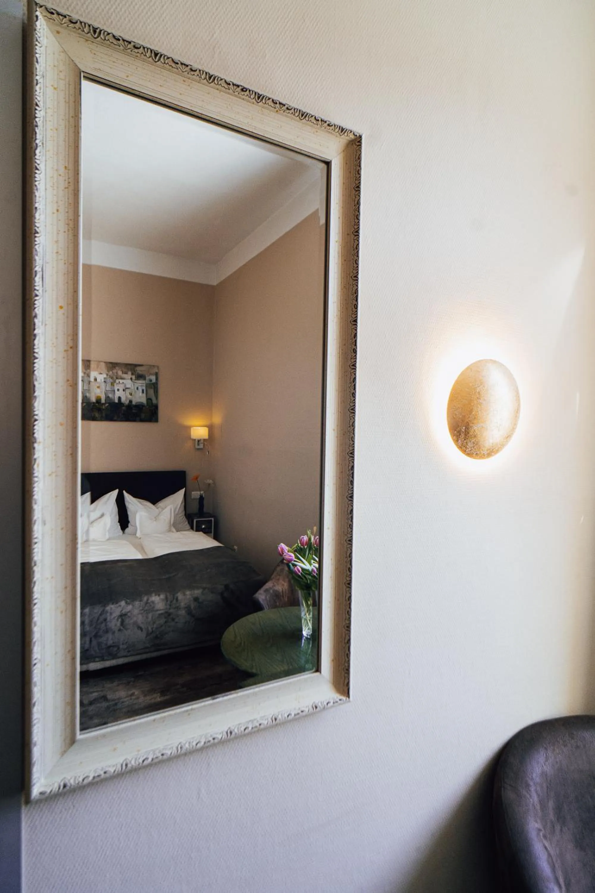 Bed in Hotel Villa Schwanebeck