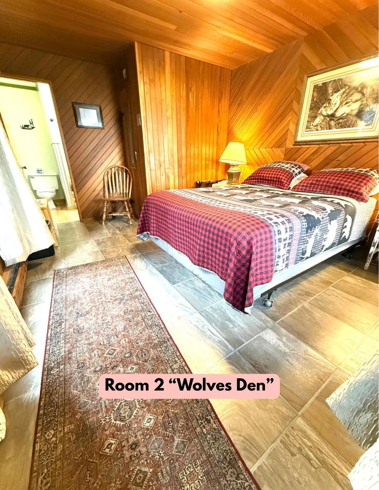 Bed in Lake Louise Lodge, Alaska