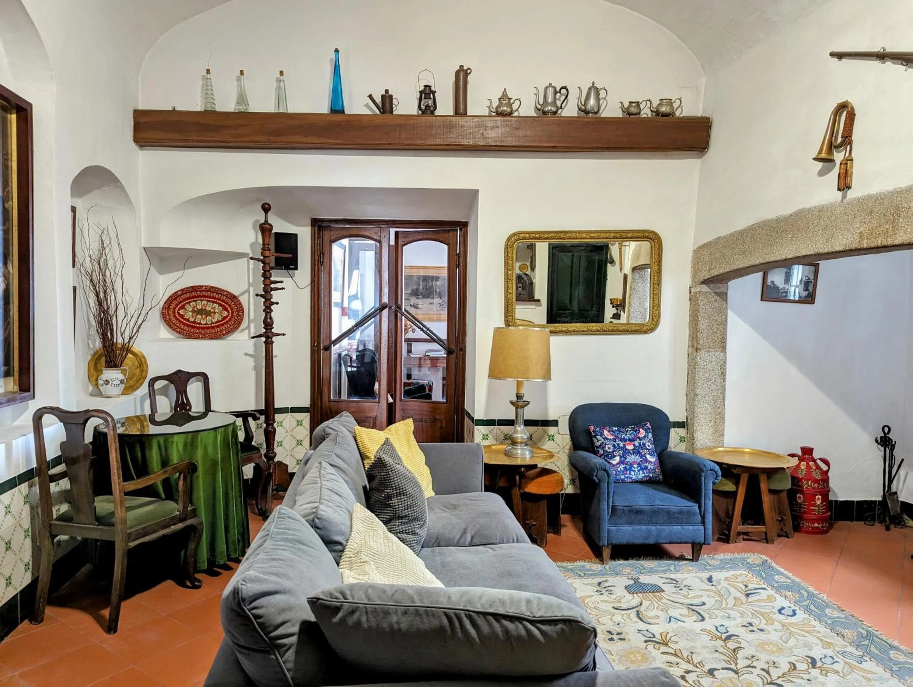 Living room in Hotel Solar de Monfalim