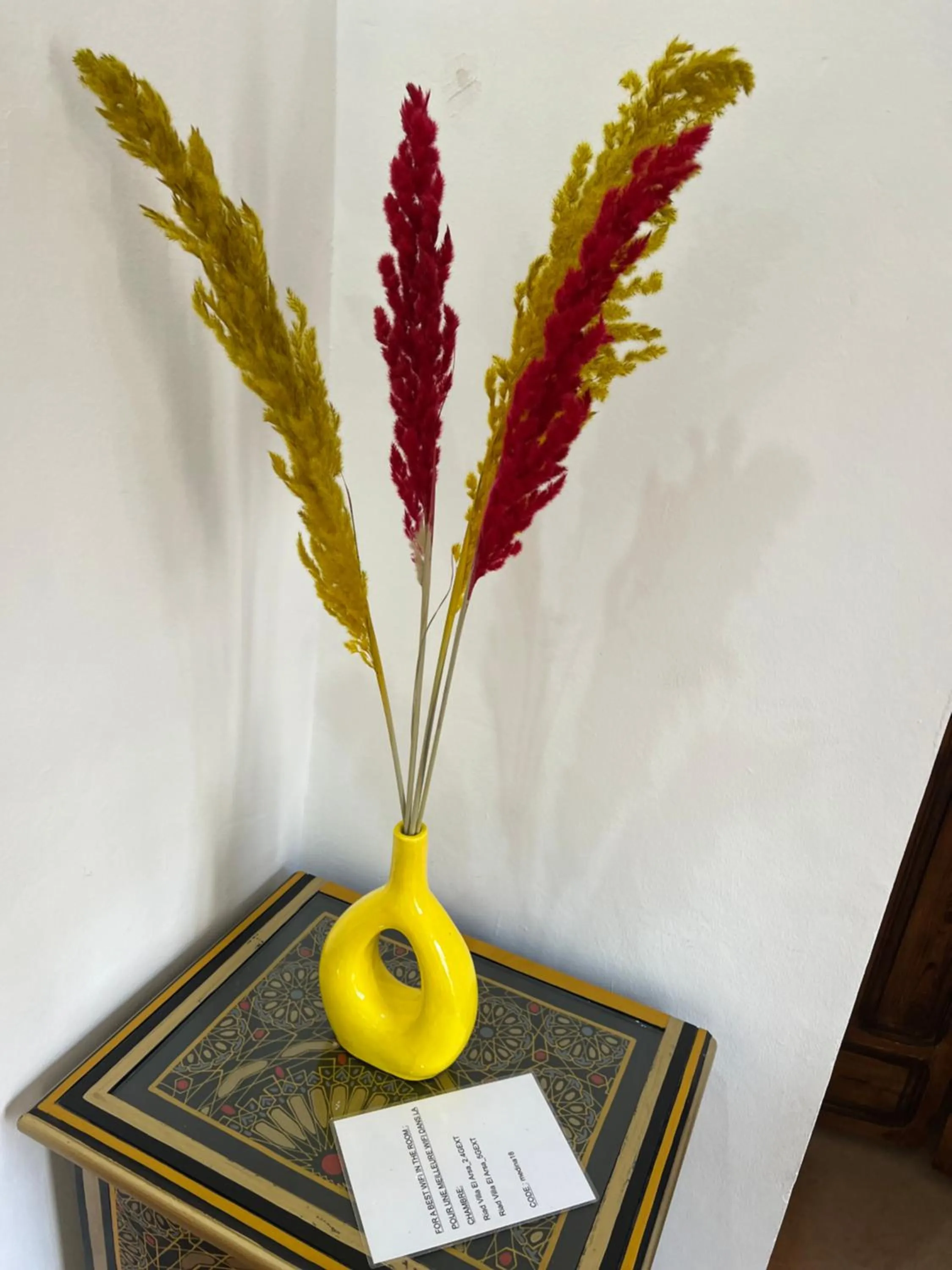 Decorative detail in Riad Villa El Arsa