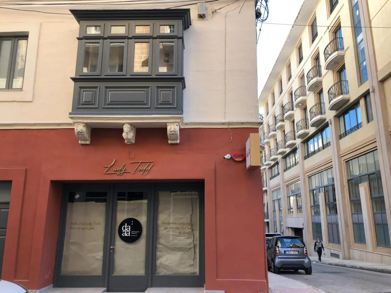 Facade/entrance in Mr Todd Hotel