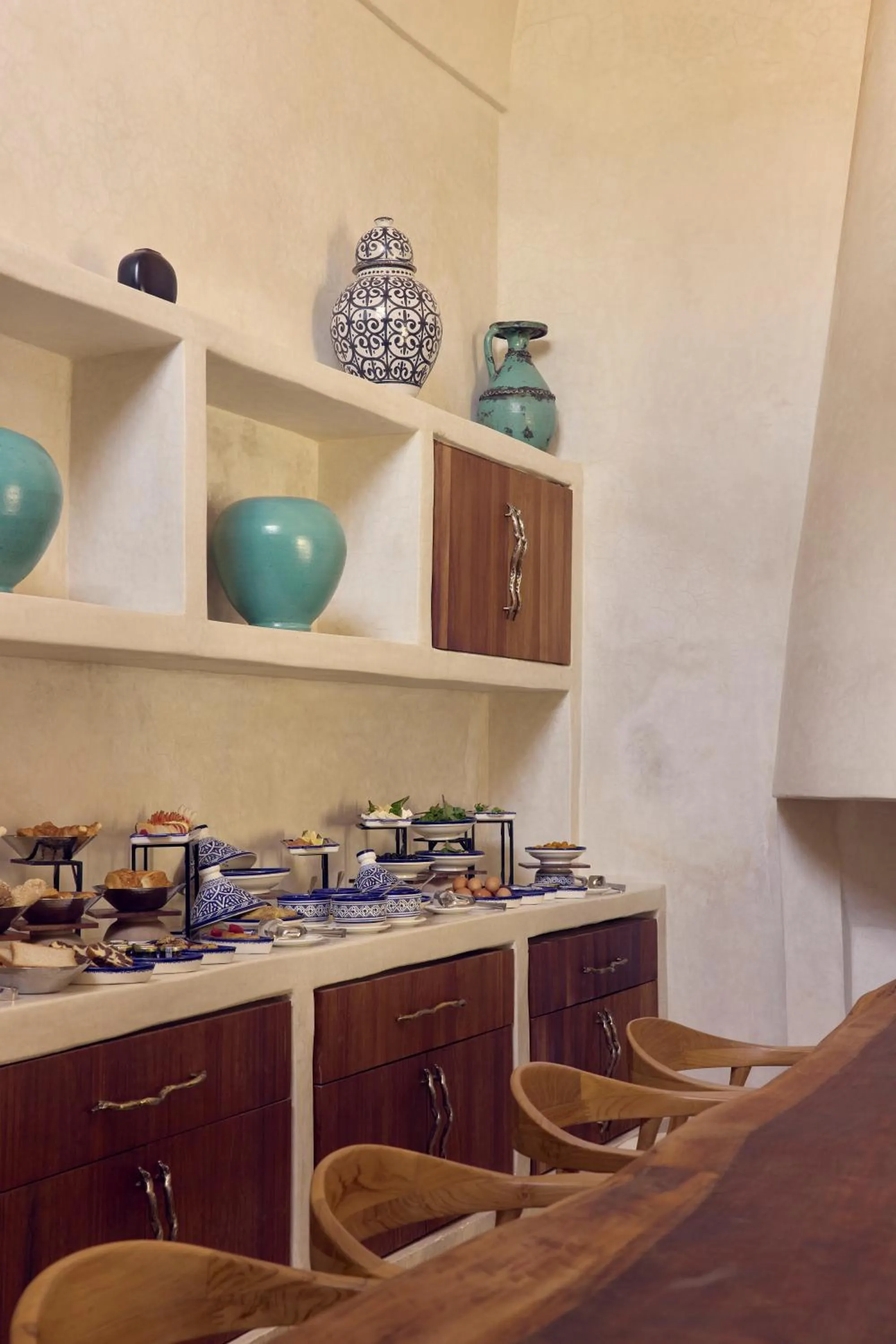 Buffet breakfast in Nobu Hotel Marrakech