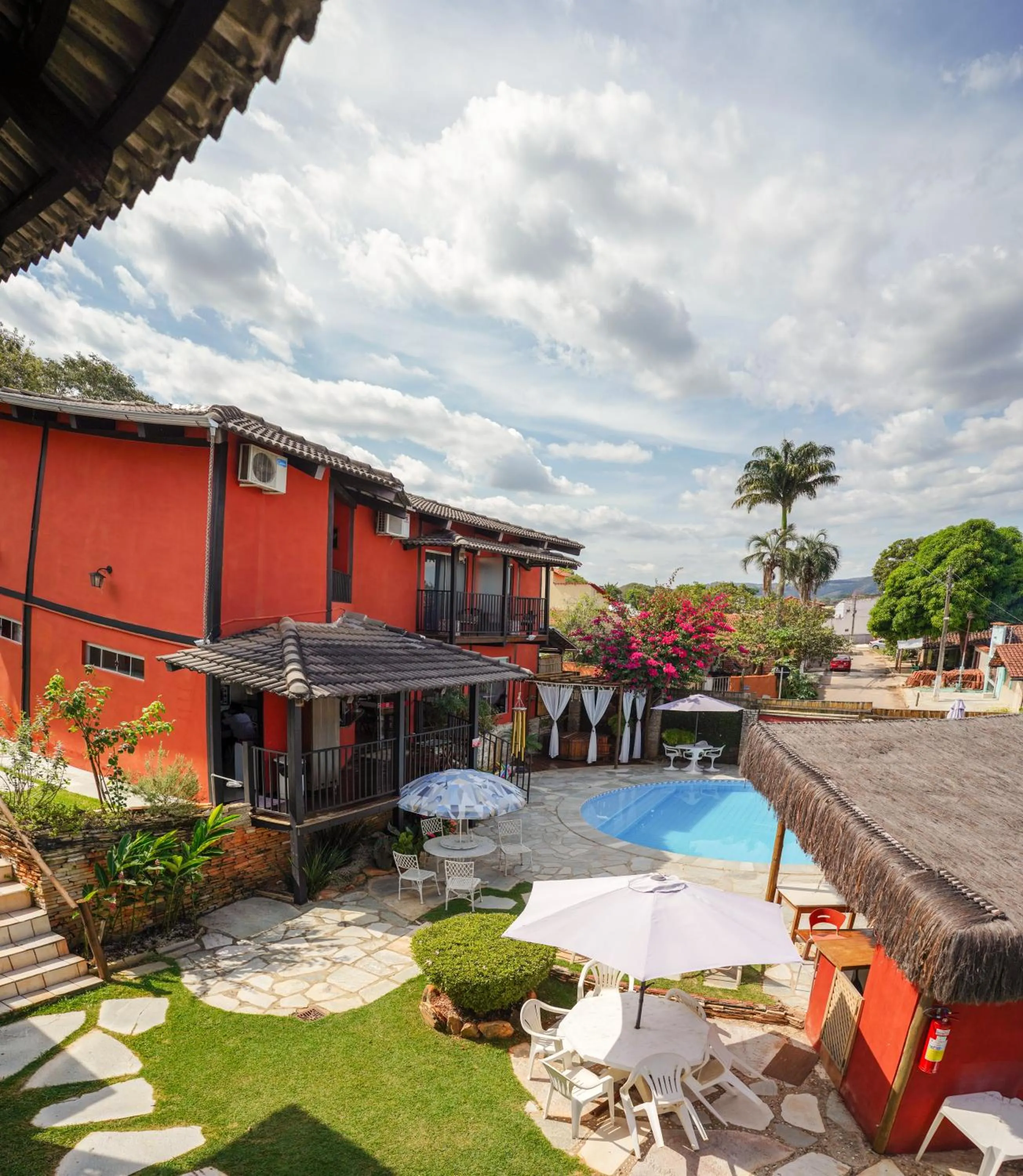 Garden view in Pousada Ikabana