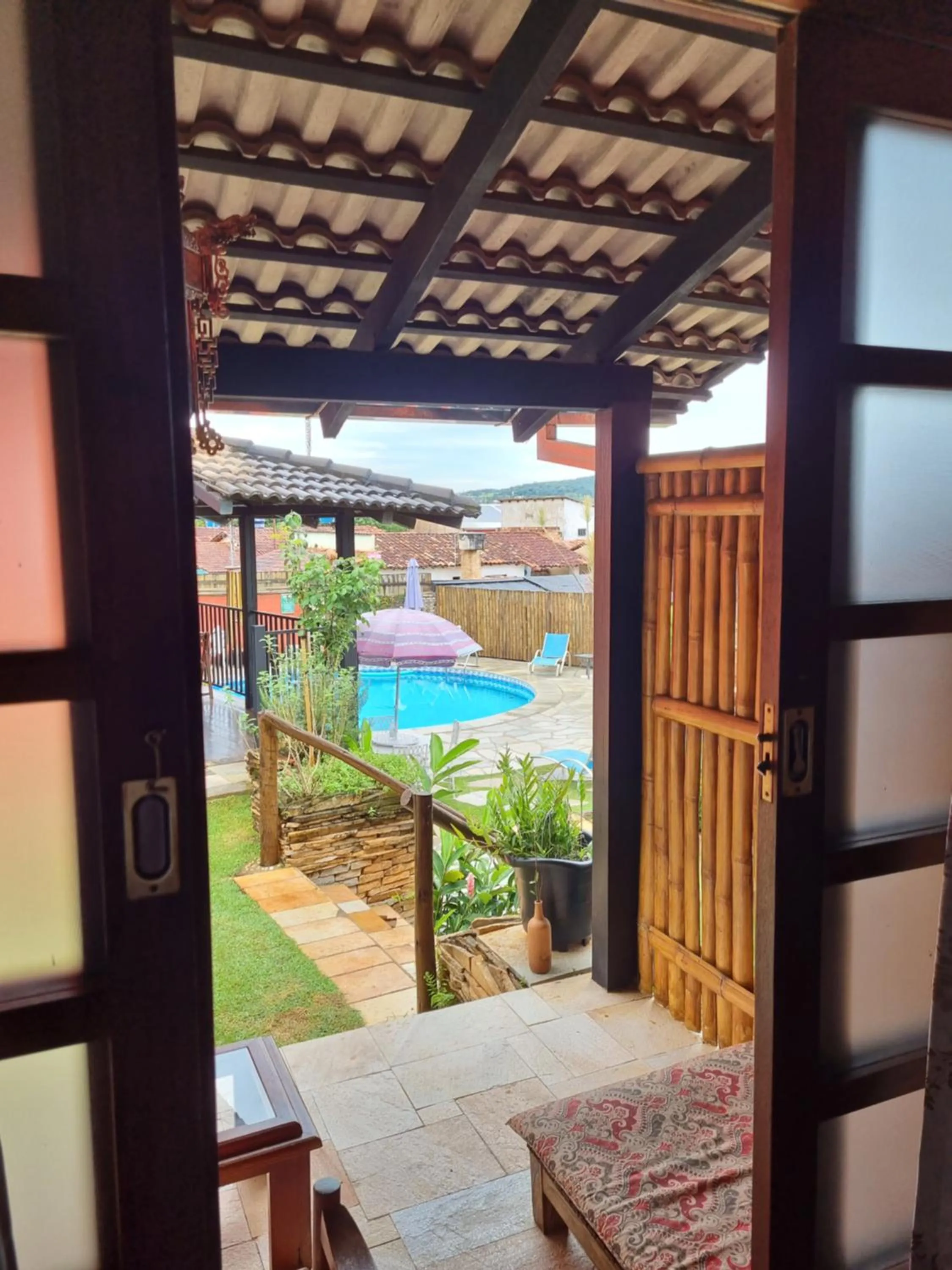 Patio in Pousada Ikabana