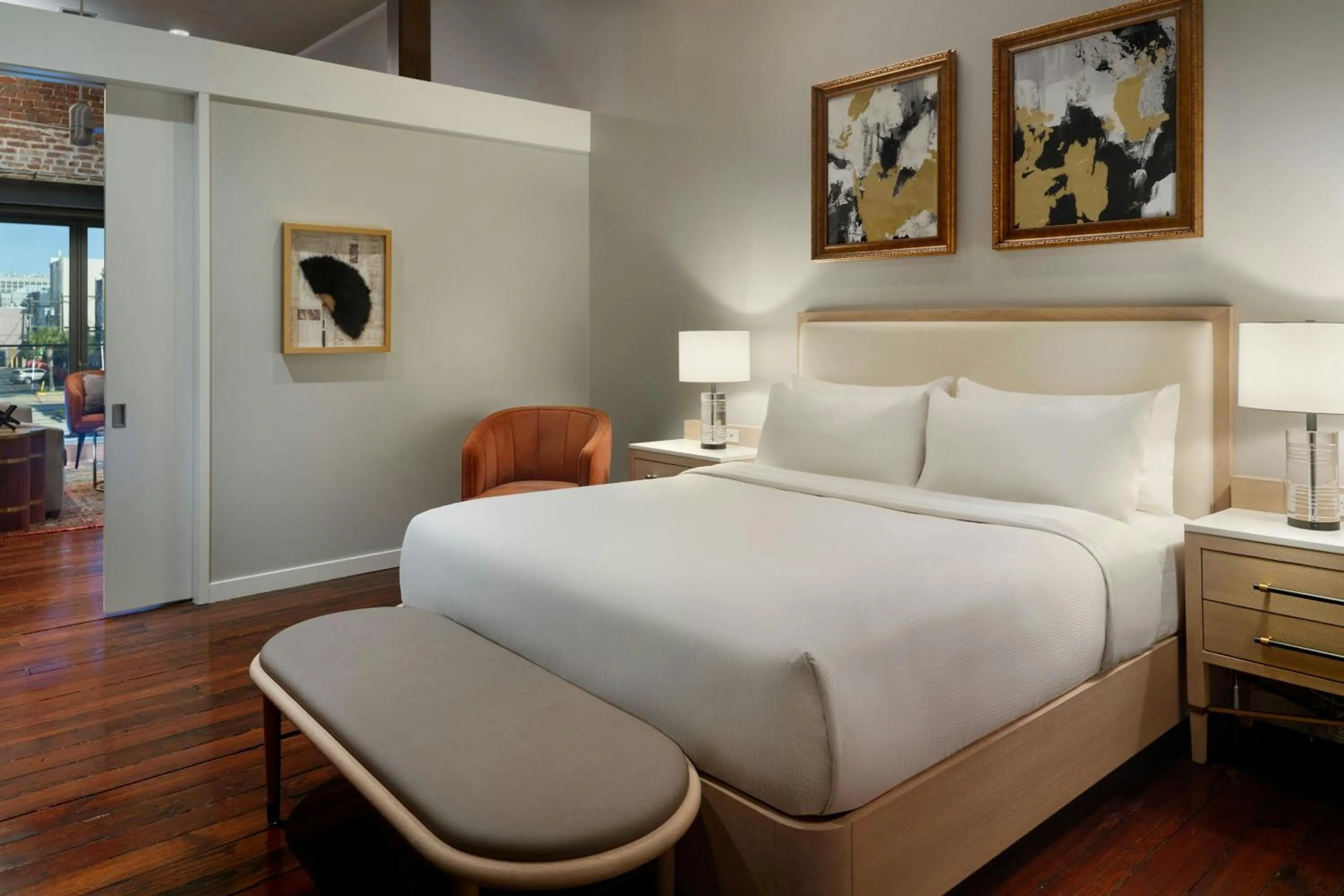 Bedroom, Bed in The Tremont House, Galveston, a Tribute Portfolio Hotel