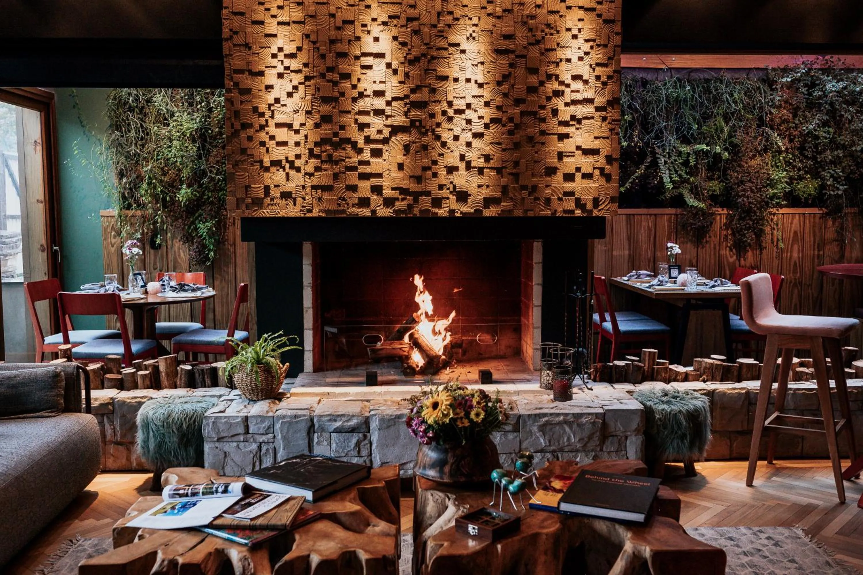 Living room in Wood Hotel