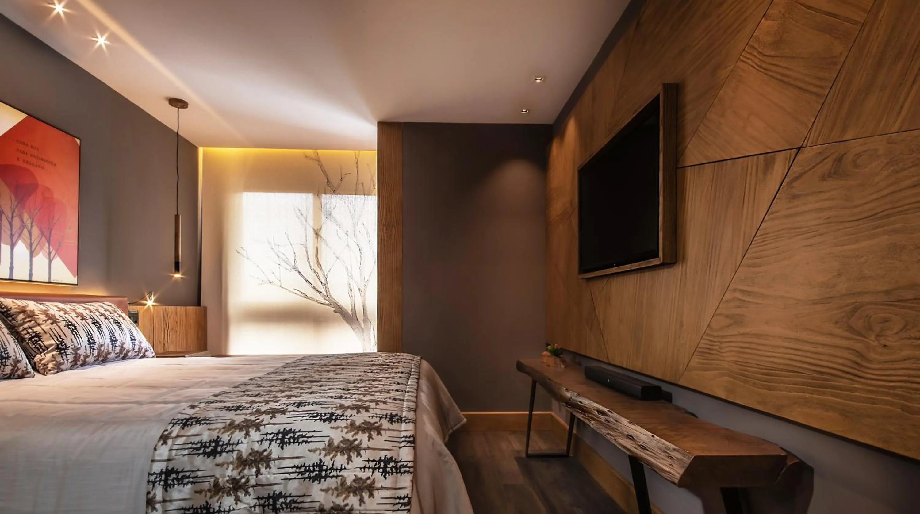 Photo of the whole room, Bed in Wood Hotel