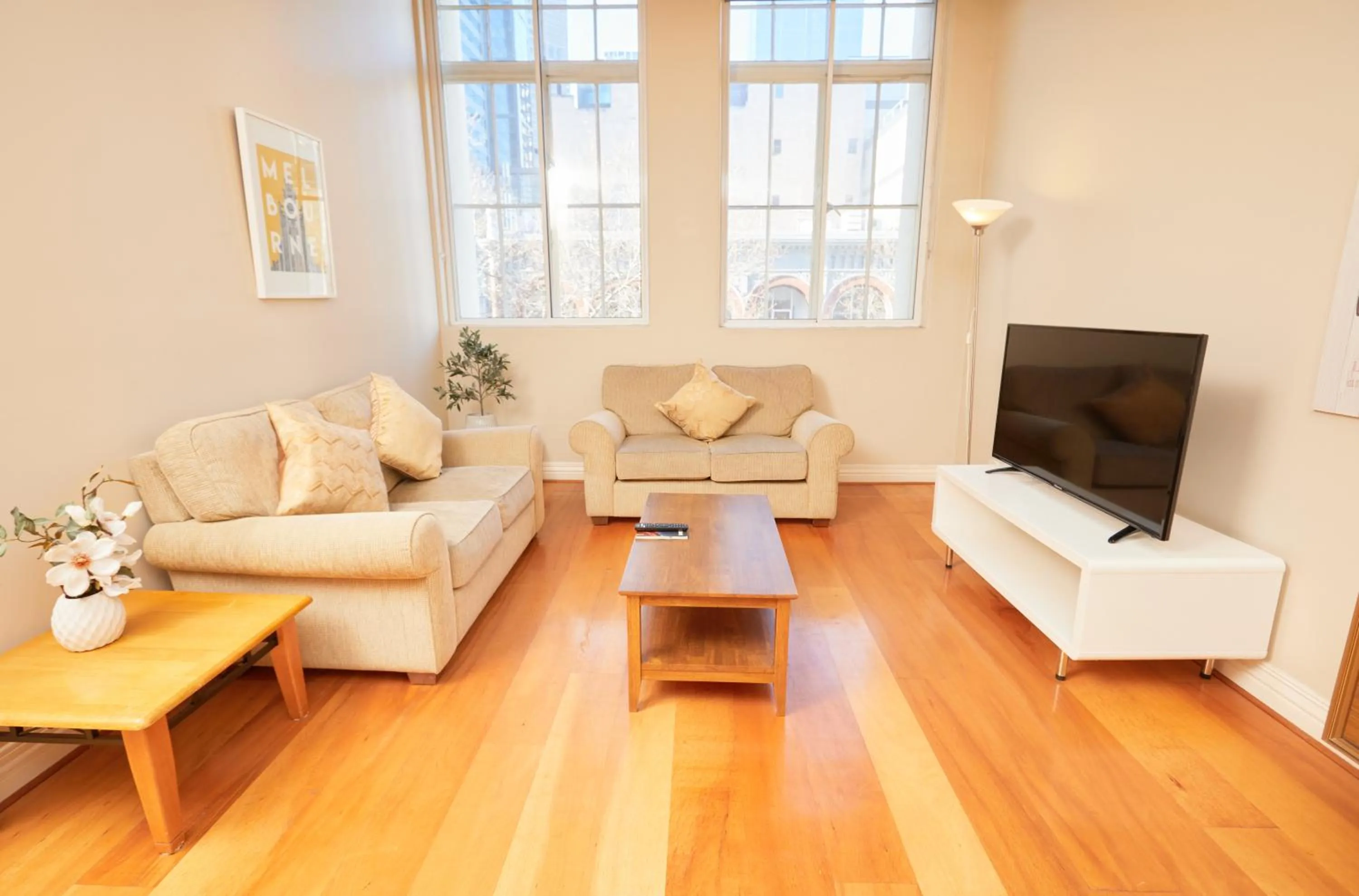 Living room in Flinders Landing Apartments