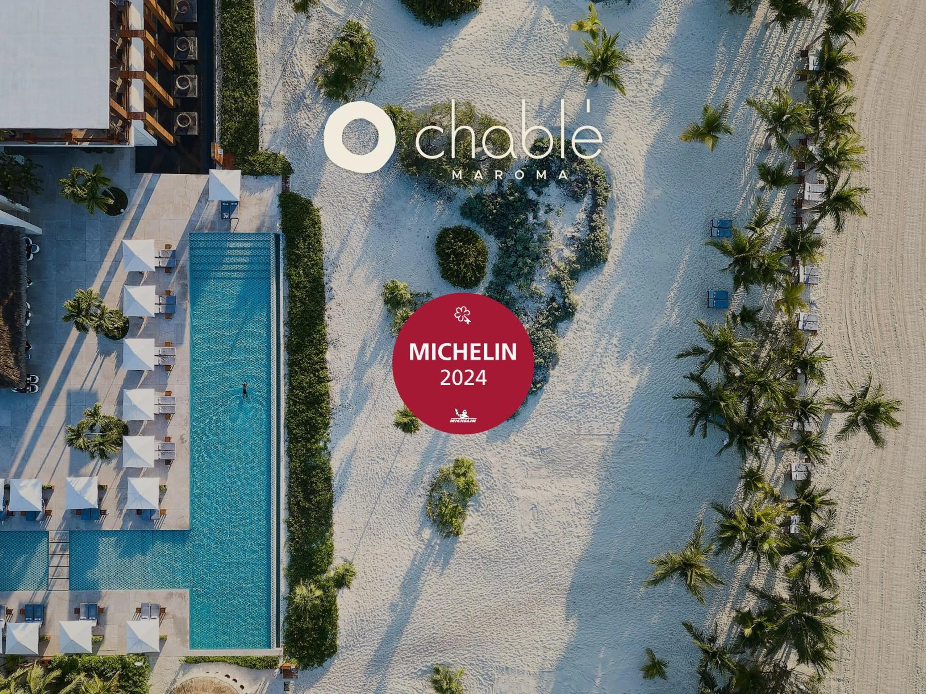 Pool view in Chablé Maroma