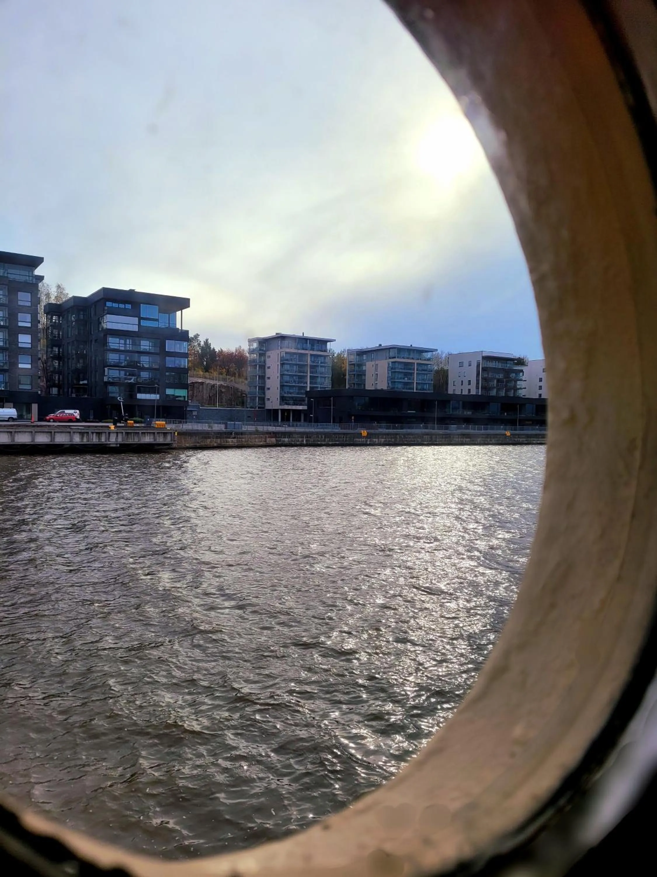 River view in Laivahostel S/S Bore