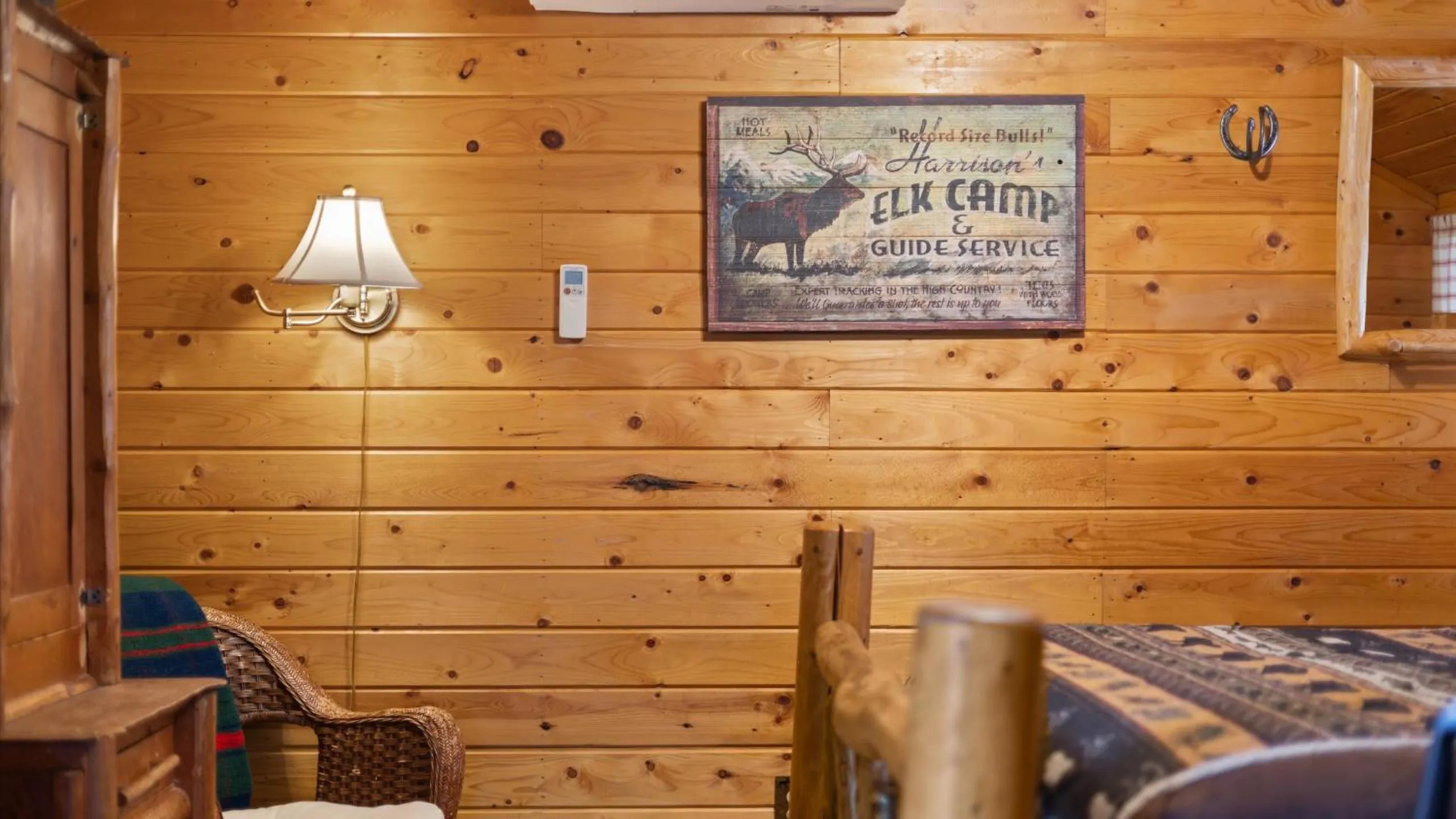 Bed in Wild Bills Cabin