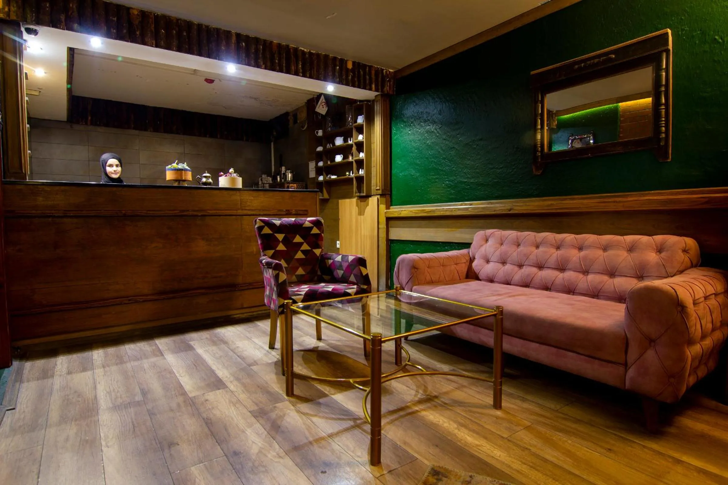 Seating area in Baykara Hotel