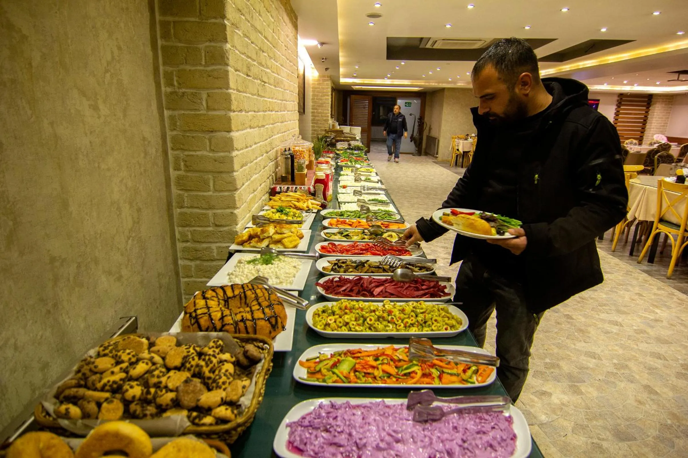 Buffet breakfast in Baykara Hotel