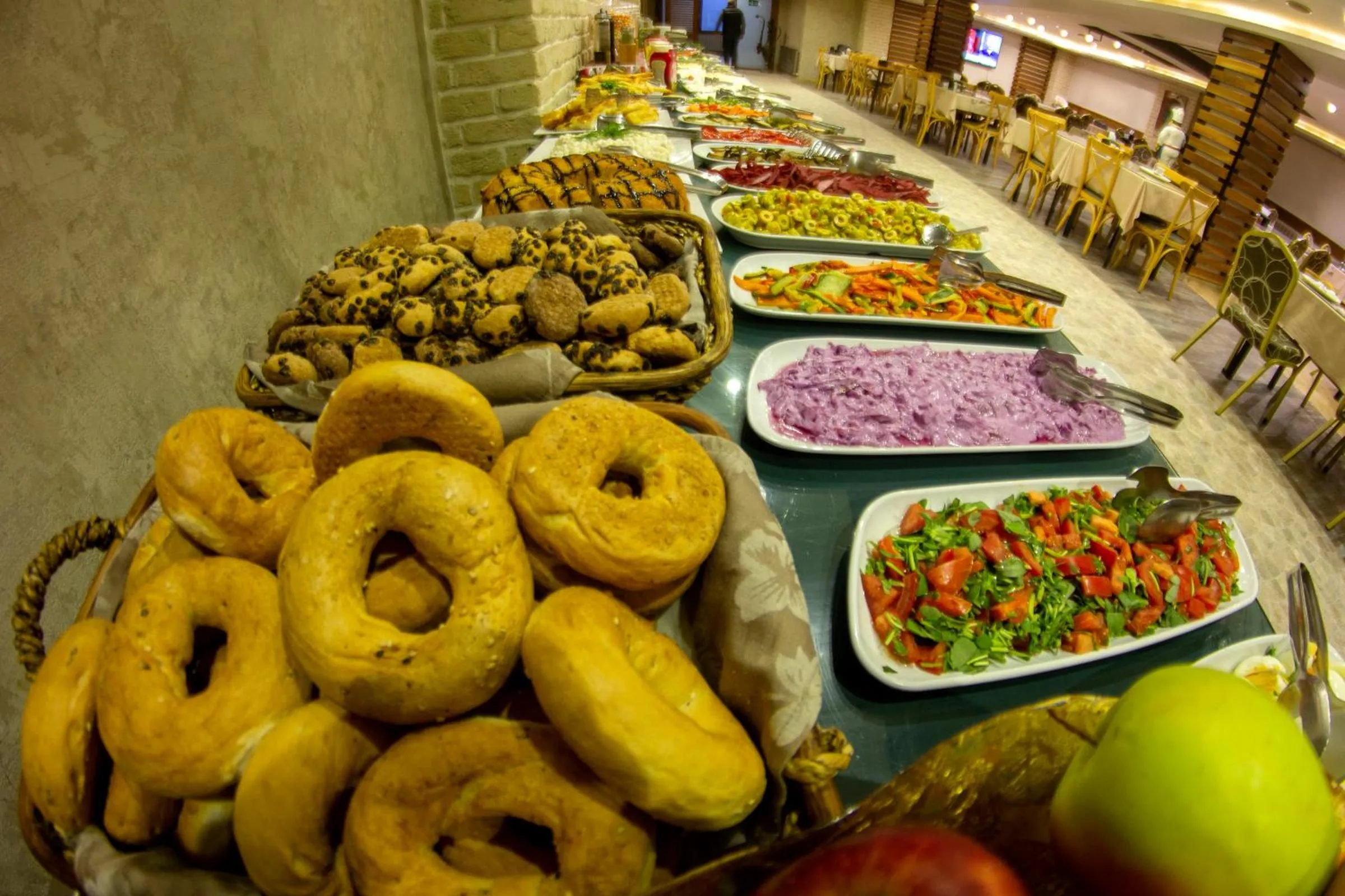 Buffet breakfast in Baykara Hotel