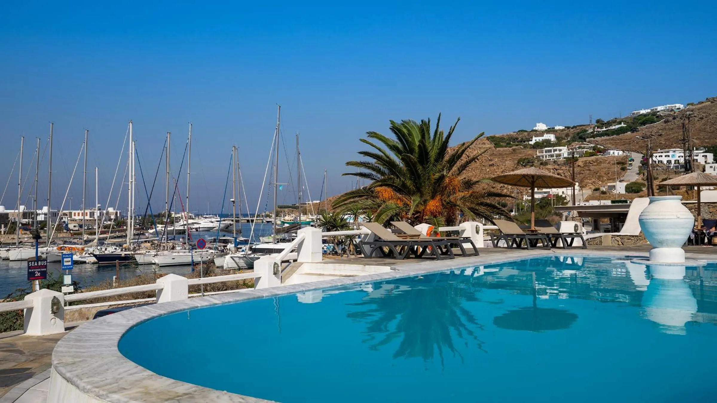 Swimming pool in Olia Hotel