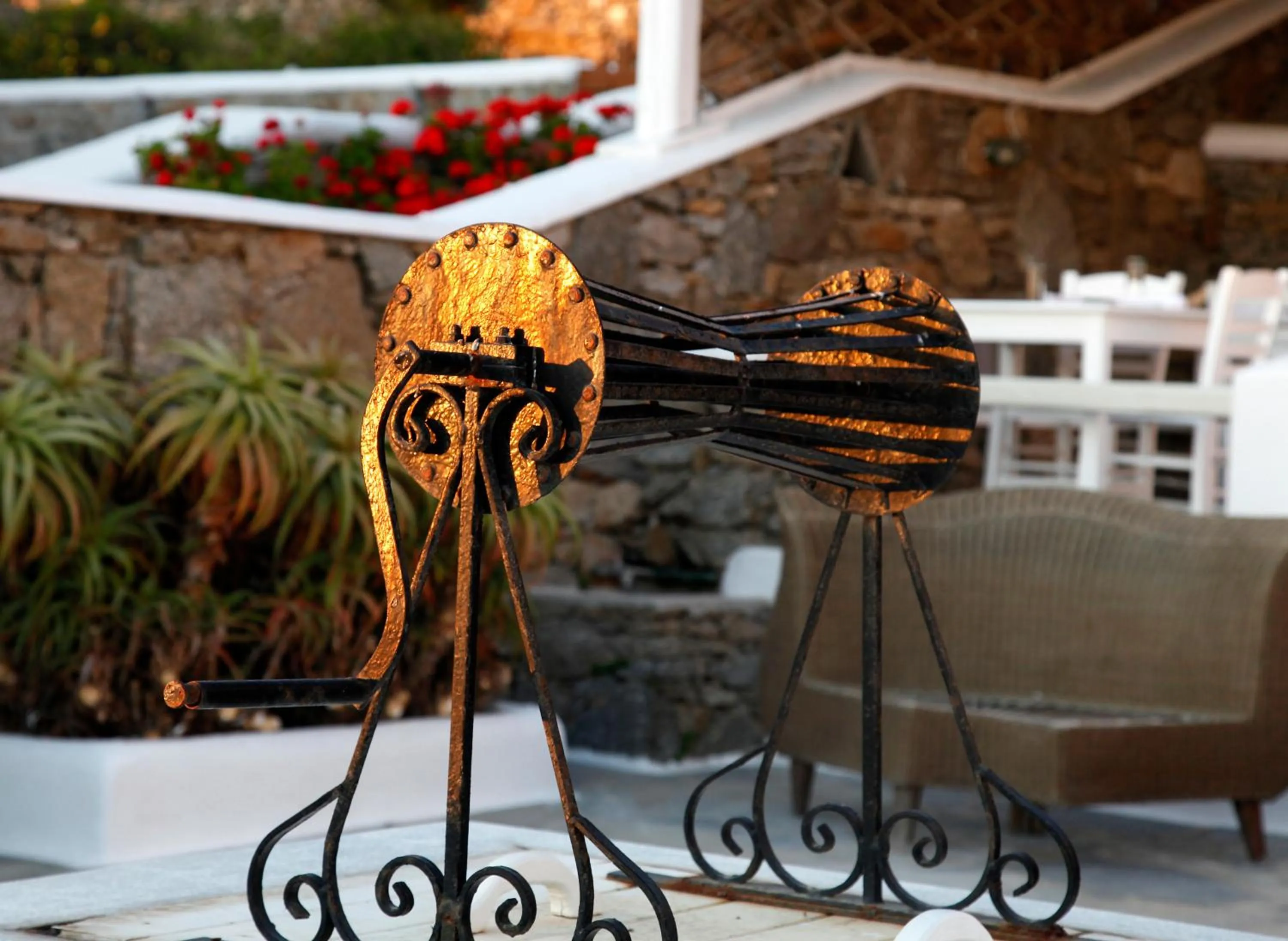 Decorative detail in Olia Hotel