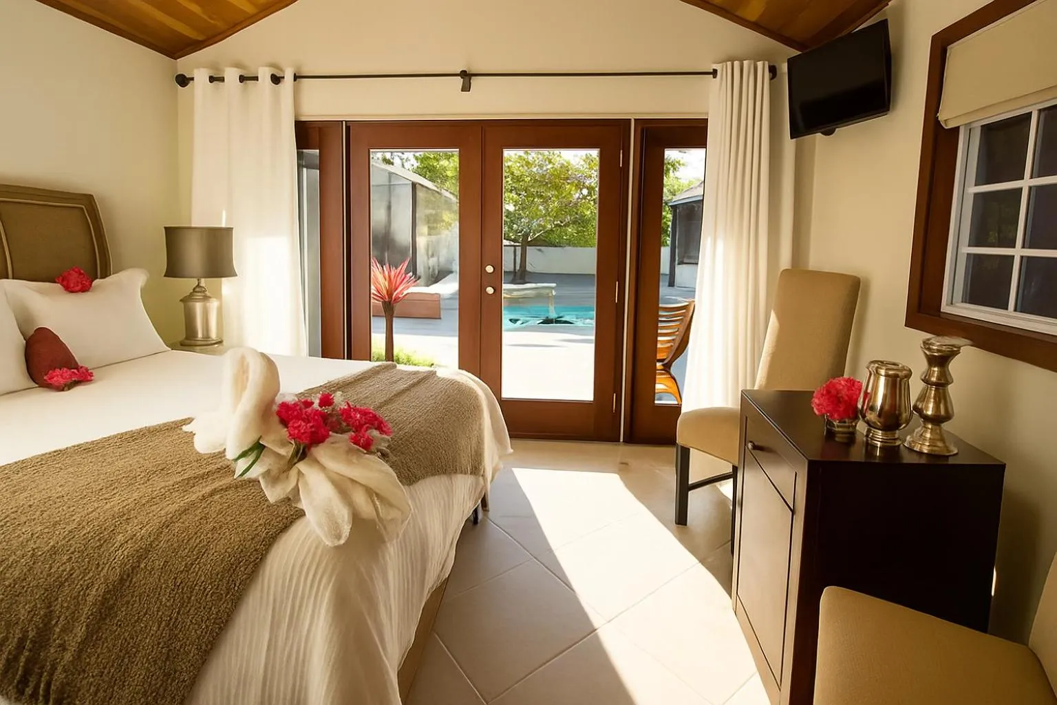 Bed in Marbucks Bed & Breakfast