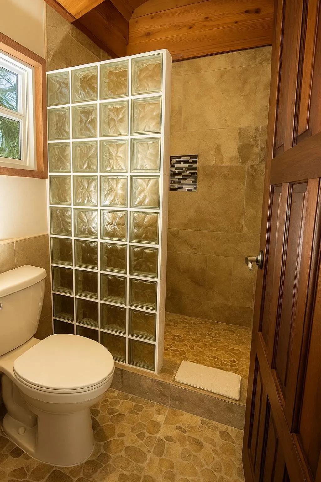 Shower in Marbucks Bed & Breakfast