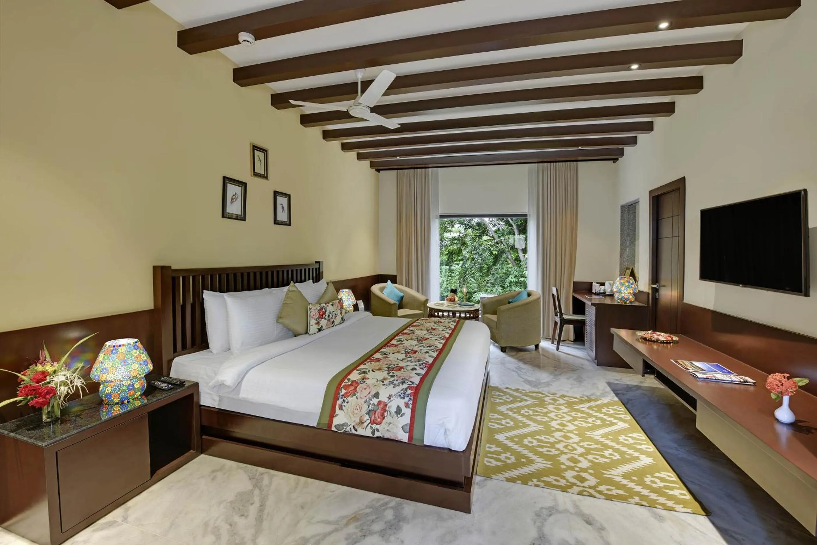 Bedroom, Bed in The Kumbha Residency by Trulyy - A Luxury Resort and Spa